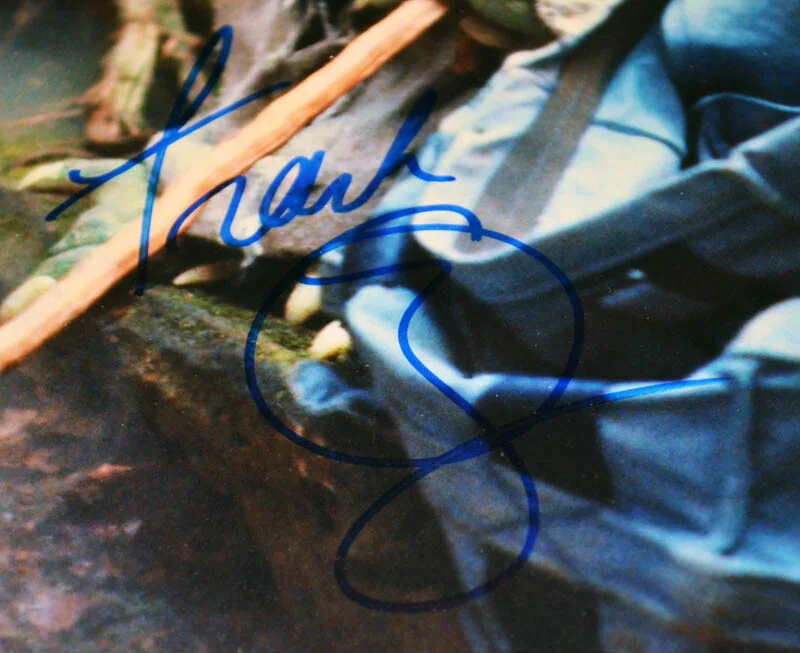 FRANK OZ Yoda Signed Rare STAR WARS IV Screen-Used Prop DEATH STAR COA Frame DVD, изображение 5