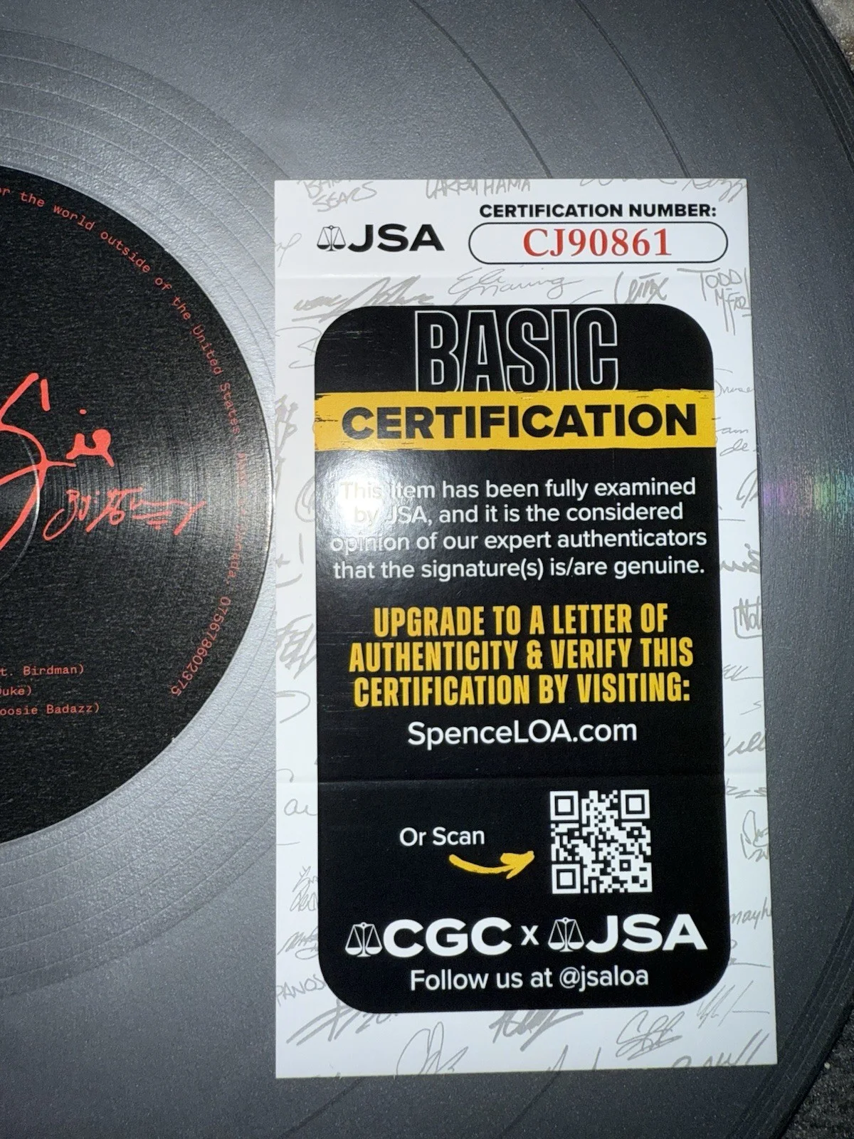 YOUNG THUG SIGNED AUTOGRAPHED BARTER 6 VINYL ALBUM RECORD JSA COA RAPPER SLIME, изображение 3
