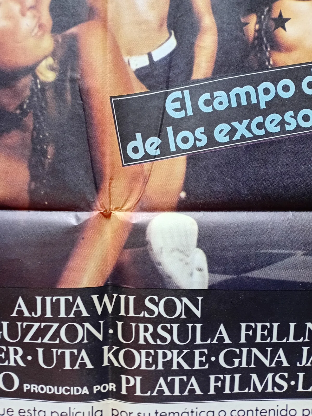 Sadomania (1981) ORIGINAL Spanish Poster - Jesús Franco - Ajita Wilson 99 x 70cm, изображение 4
