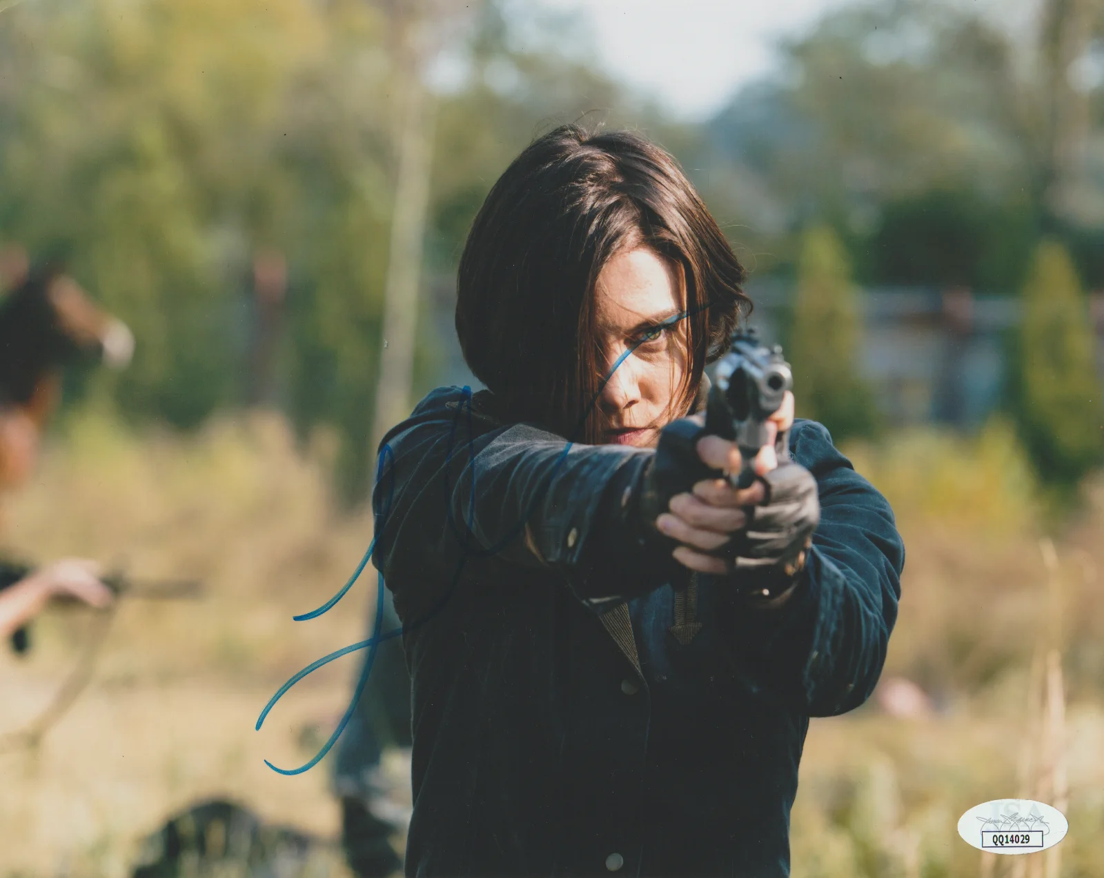 LAUREN COHAN — LAUREN COHAN AMC THE WALKING DEAD SIGNED 10X8 COLOR PHOTO AUTOGRAPH MAGGIE JSA