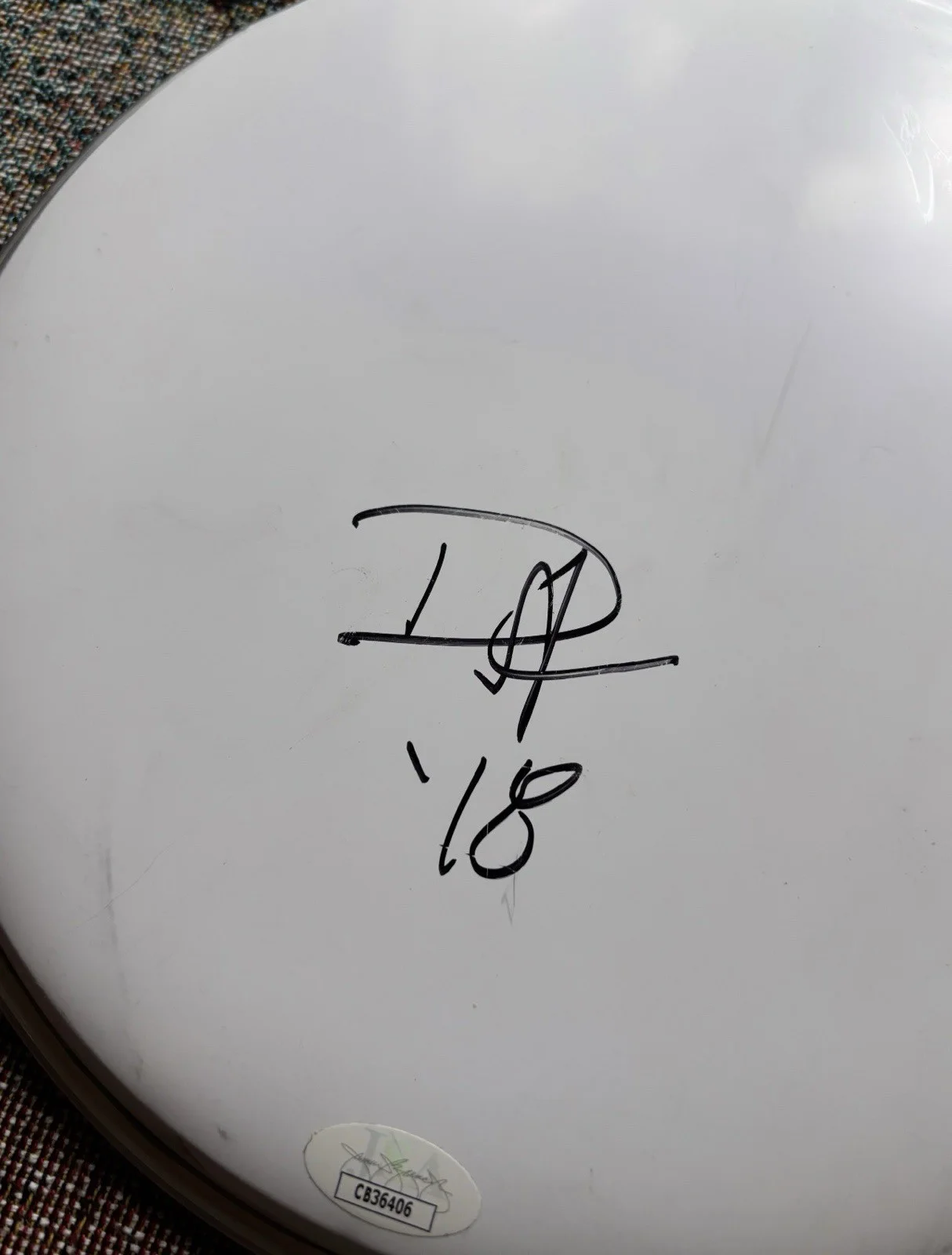 Autographed Duff McKagan Drum Head JSA Certified, image 2