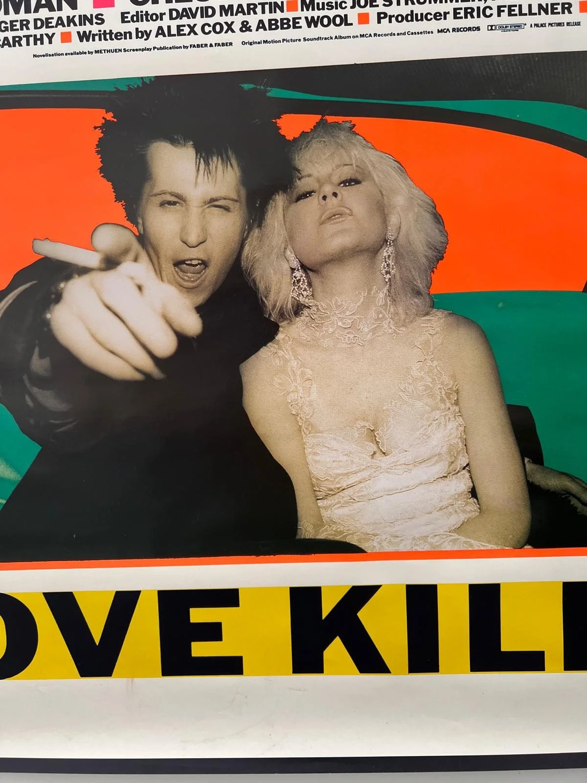 Sid & Nancy Original English British UK 1 Sheet Film Poster Rolled 27x40" 1986, изображение 4