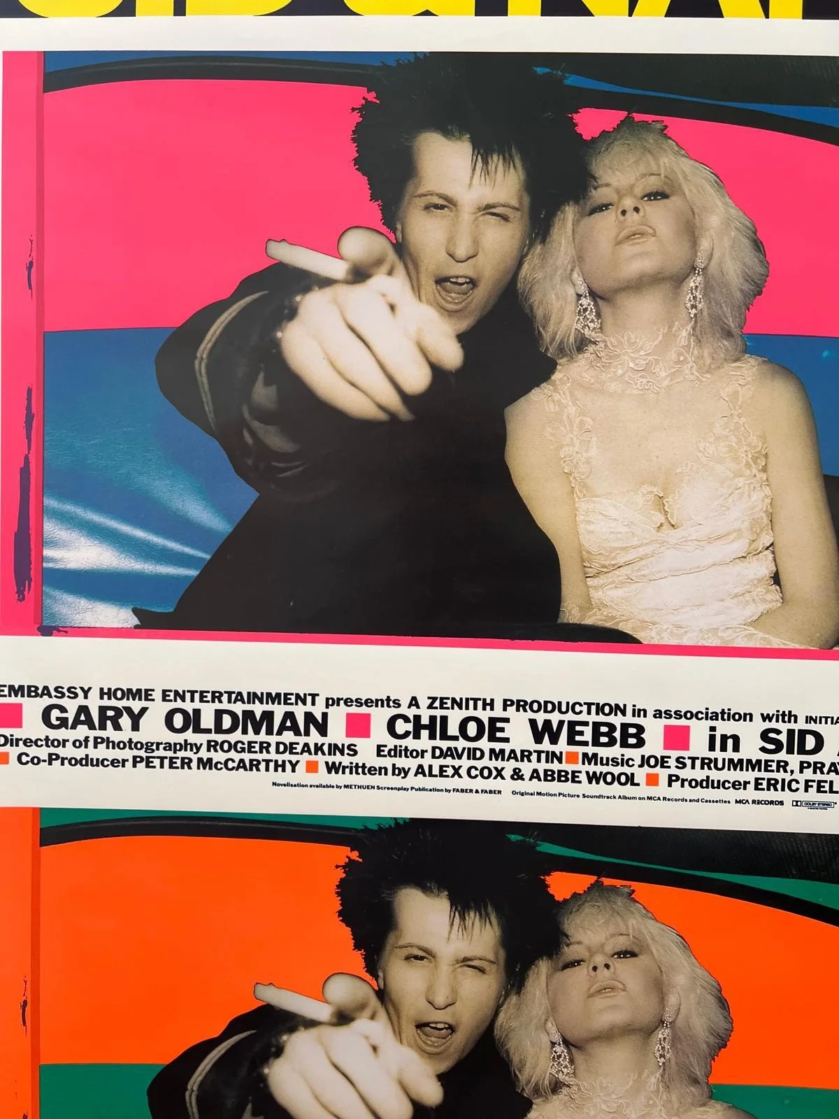 Sid & Nancy Original English British UK 1 Sheet Film Poster Rolled 27x40" 1986, изображение 5