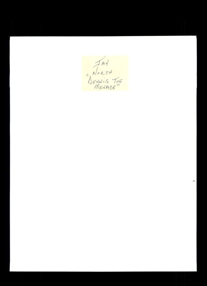Jay North — Jay North PSA DNA Coa Signed 8x10 Photo Autograph Dennis The Menace, изображение 2