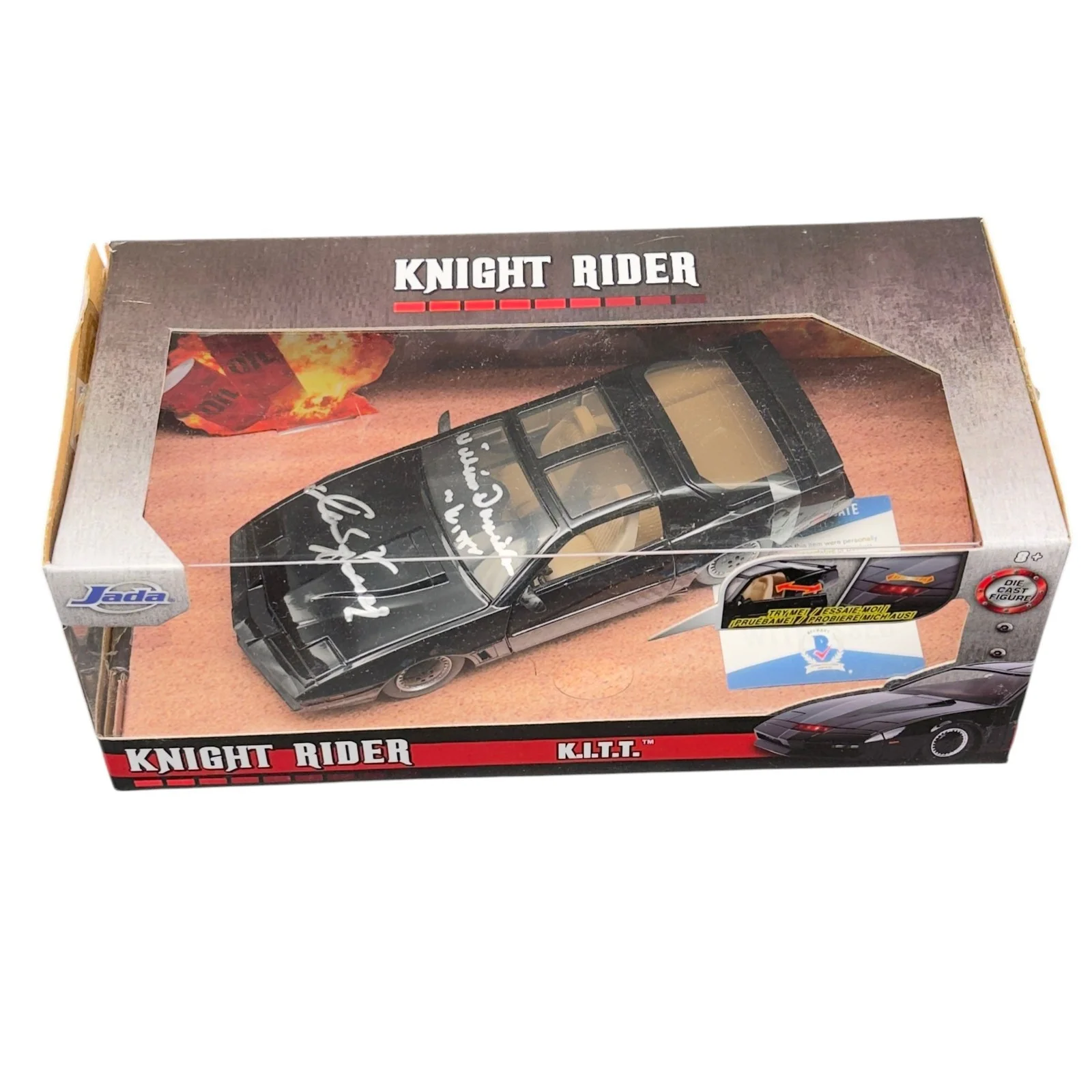 David Hasselhoff, William Daniels — David Hasselhoff & William Daniels Signed 1:24 Diecast Autograph Beckett COA!!, image 4