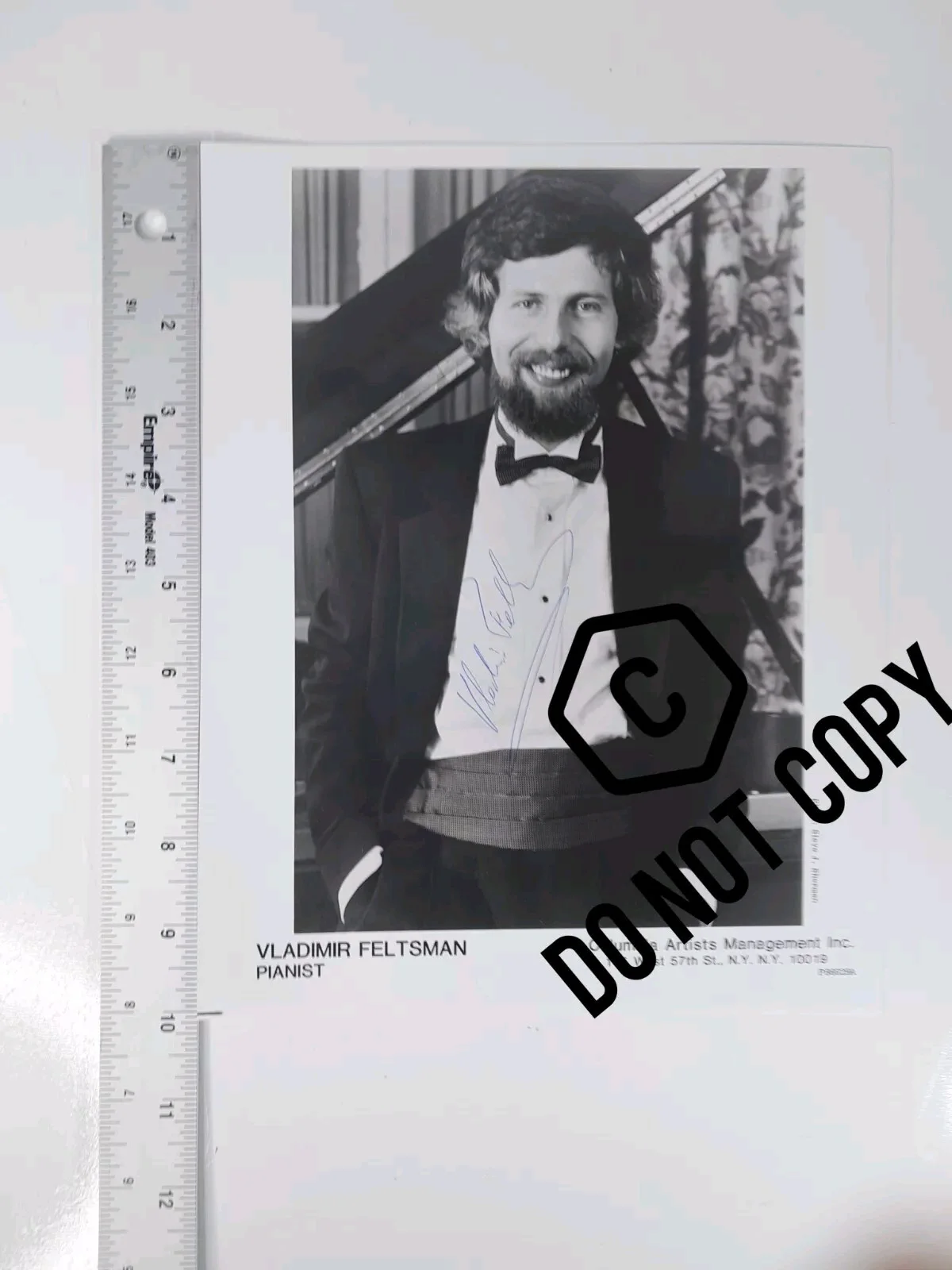 Vladimir Feltsman Classic Pianist & Musician Signed 8x10 Photo Columbia Artist, изображение 3