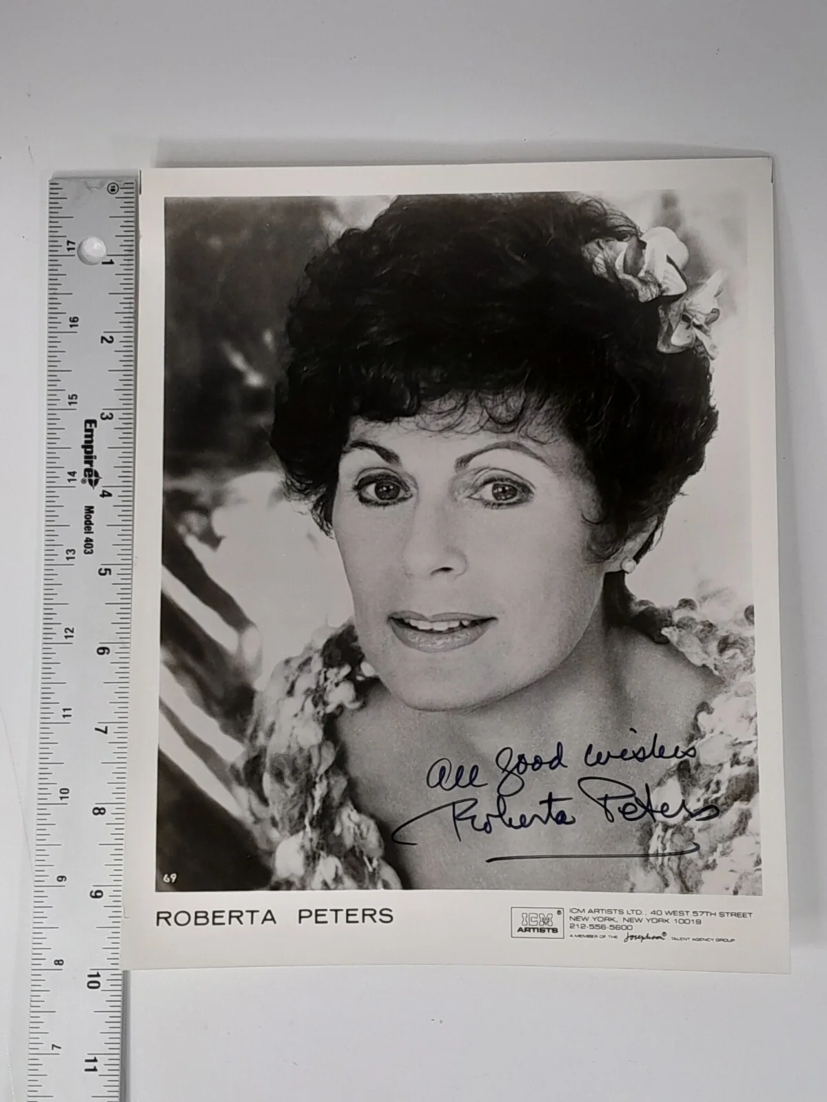 Roberta Peters Signed Autograph 8x10 Promo Photo Opera Singer # 2, изображение 3