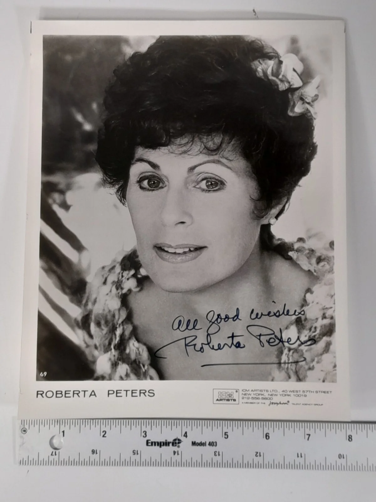 Roberta Peters Signed Autograph 8x10 Promo Photo Opera Singer # 2, изображение 4