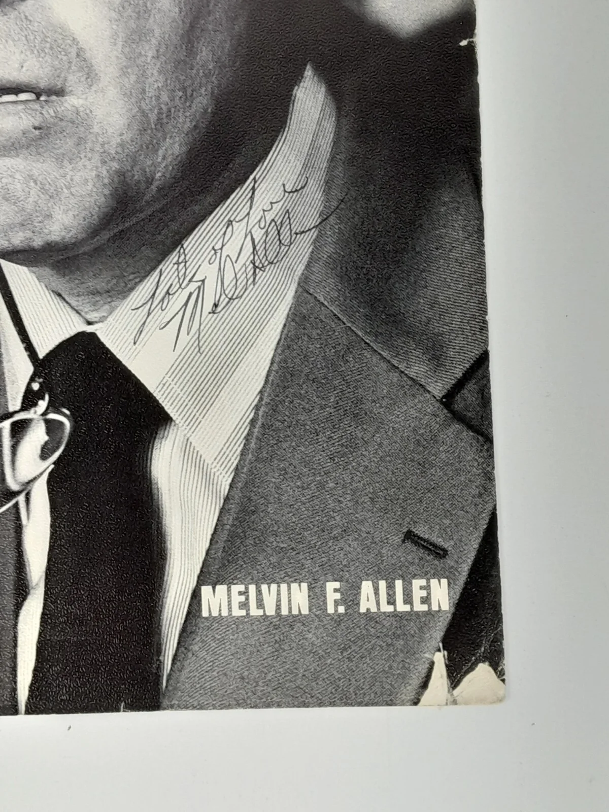 MELVIN F. ALLEN Signed 8.5X11 B&W Photo Six Million Dollar Man Incredible Hulk, изображение 5