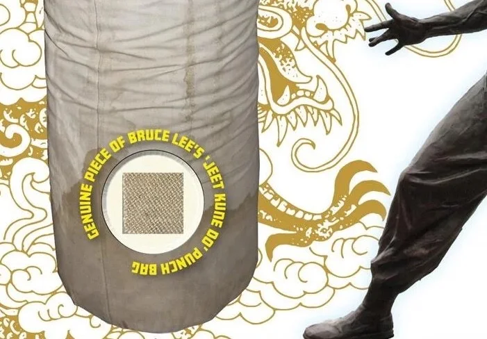 Bruce Lee Karate Legend Actual Piece Of His Kickbag Ltd Edition FDC Presentation, изображение 4