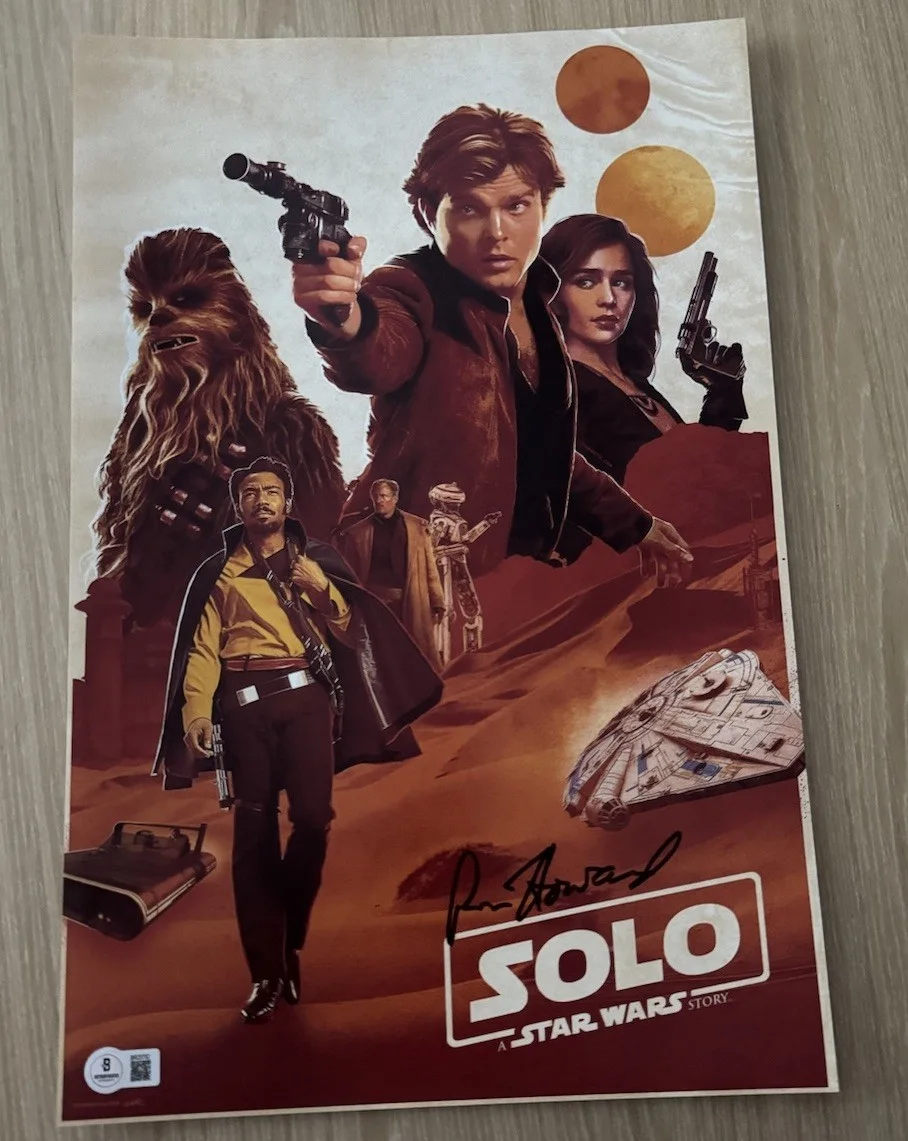 Ron Howard — RON HOWARD SIGNED SOLO A STAR WARS STORY 11X17 PHOTO BECKETT BAS 4