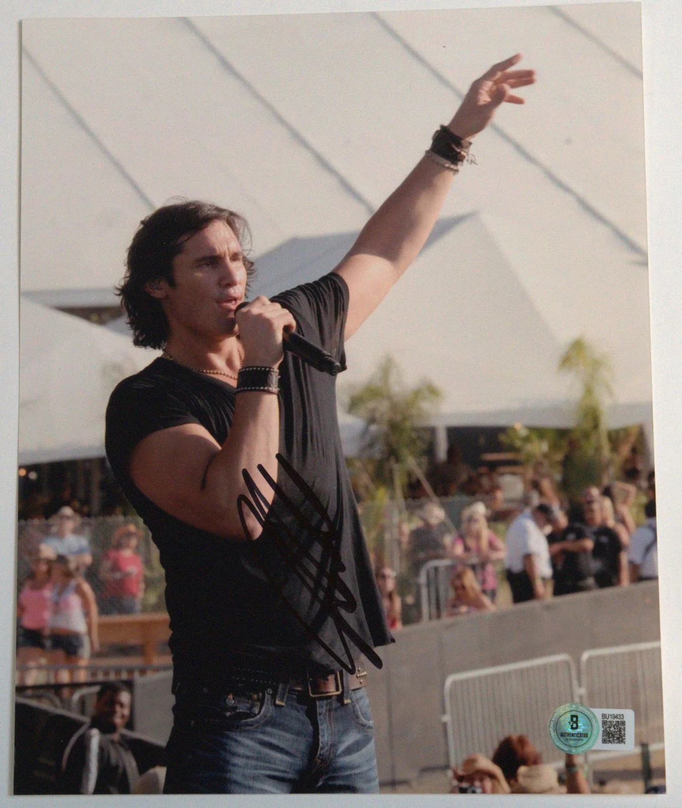 Joe Nichols Signed 8x10 Photo BAS COA Tequila Makes Her Clothes Fall Off Auto'd, изображение 3