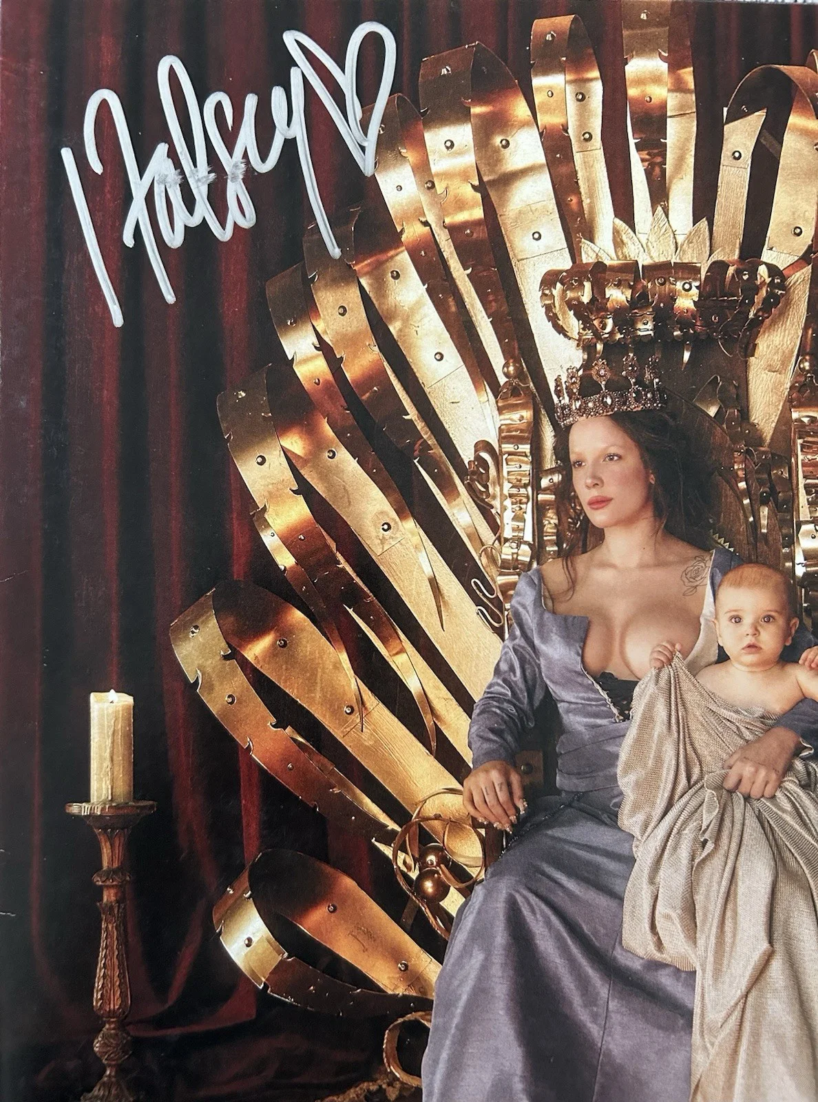 HALSEY SIGNED IF I CANT HAVE LOVE, I WANT POWER VINYL - BECKETT COA, изображение 3