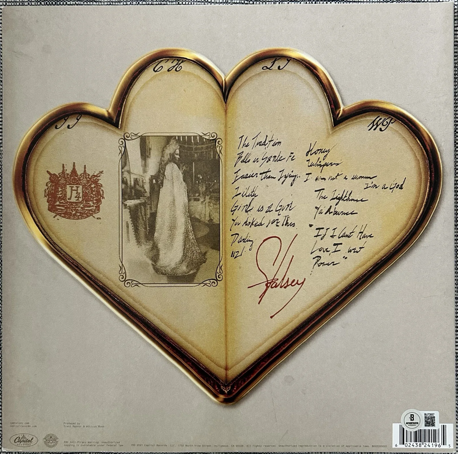 HALSEY SIGNED IF I CANT HAVE LOVE, I WANT POWER VINYL - BECKETT COA, изображение 4