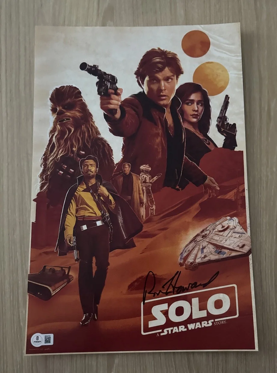 Ron Howard — RON HOWARD SIGNED SOLO A STAR WARS STORY 11X17 PHOTO BECKETT BAS 3