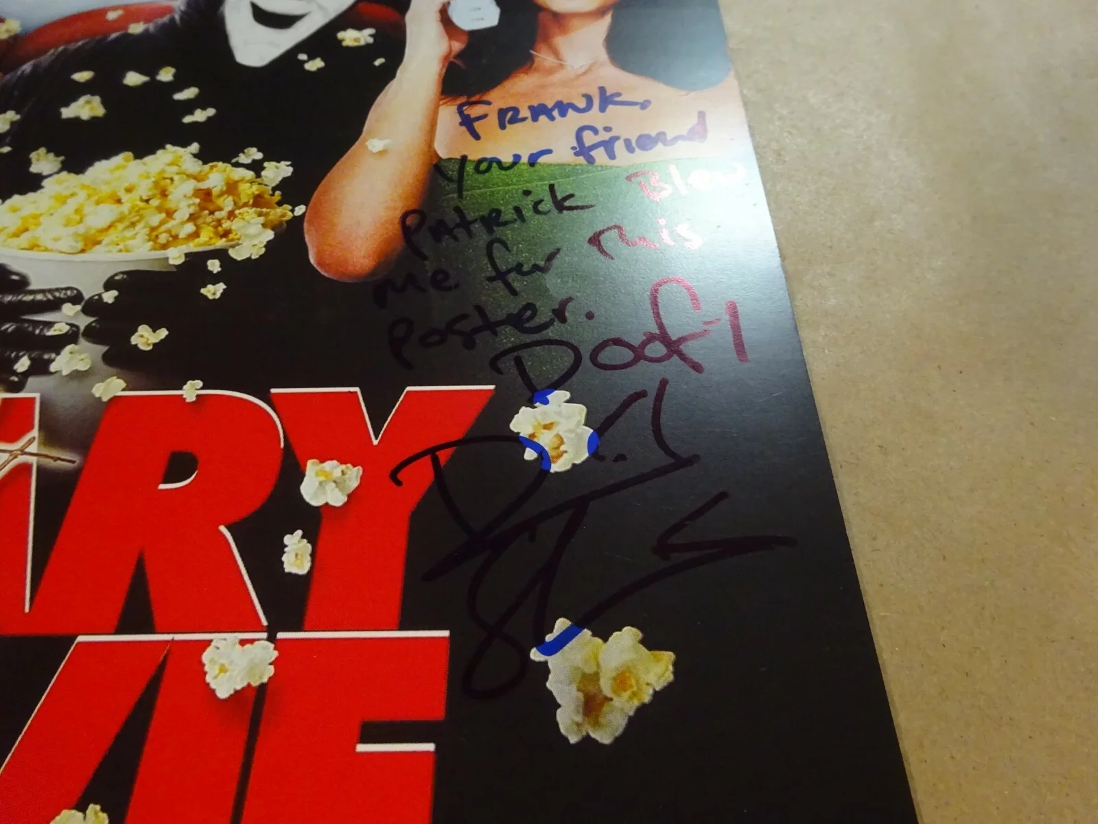 Dave Sheridan — Autographed DAVE SHERIDAN Signed A SCARY MOVIE Poster 11"x17" BECKETT BAS COA, image 5