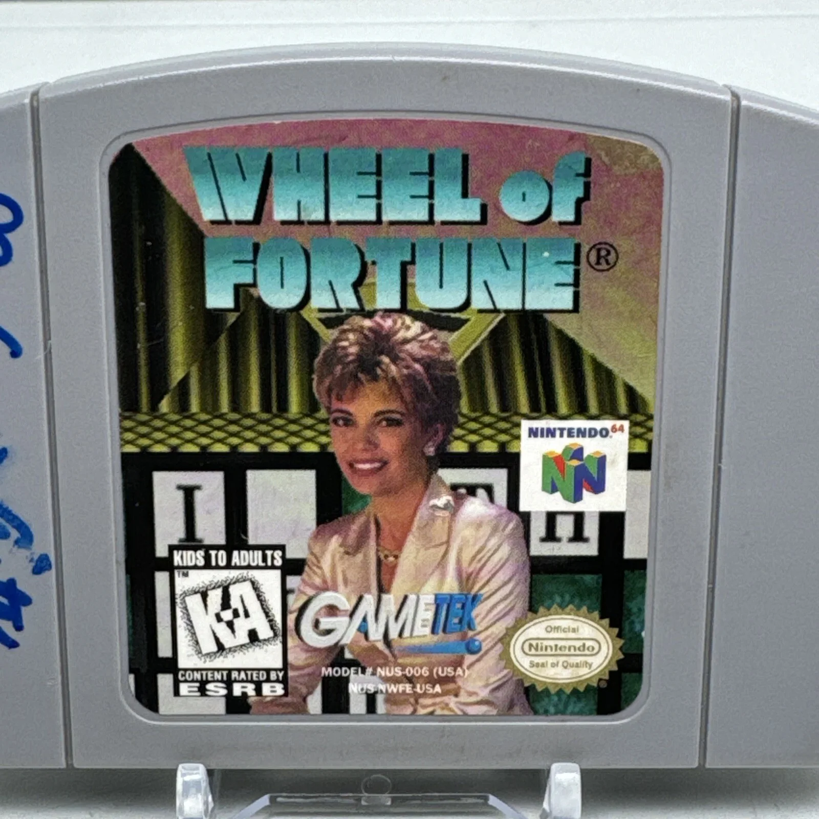 Vanna White — Video Game NINTENDO 64 Wheel Of Fortune GameTek Vanna White Signed Beckett, изображение 4