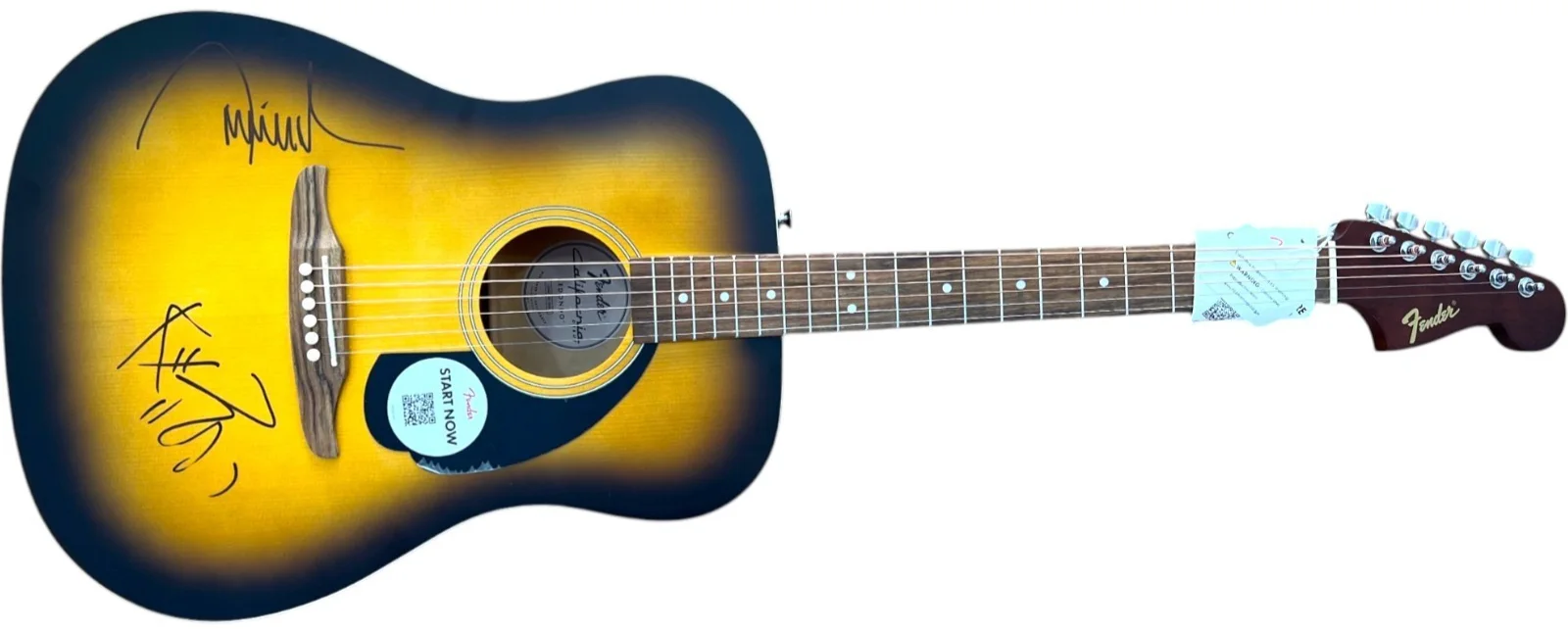 BROOKS & DUNN SIGNED ACOUSTIC GUITAR RONNIE DUNN KIX BROOKS JSA COA, изображение 3
