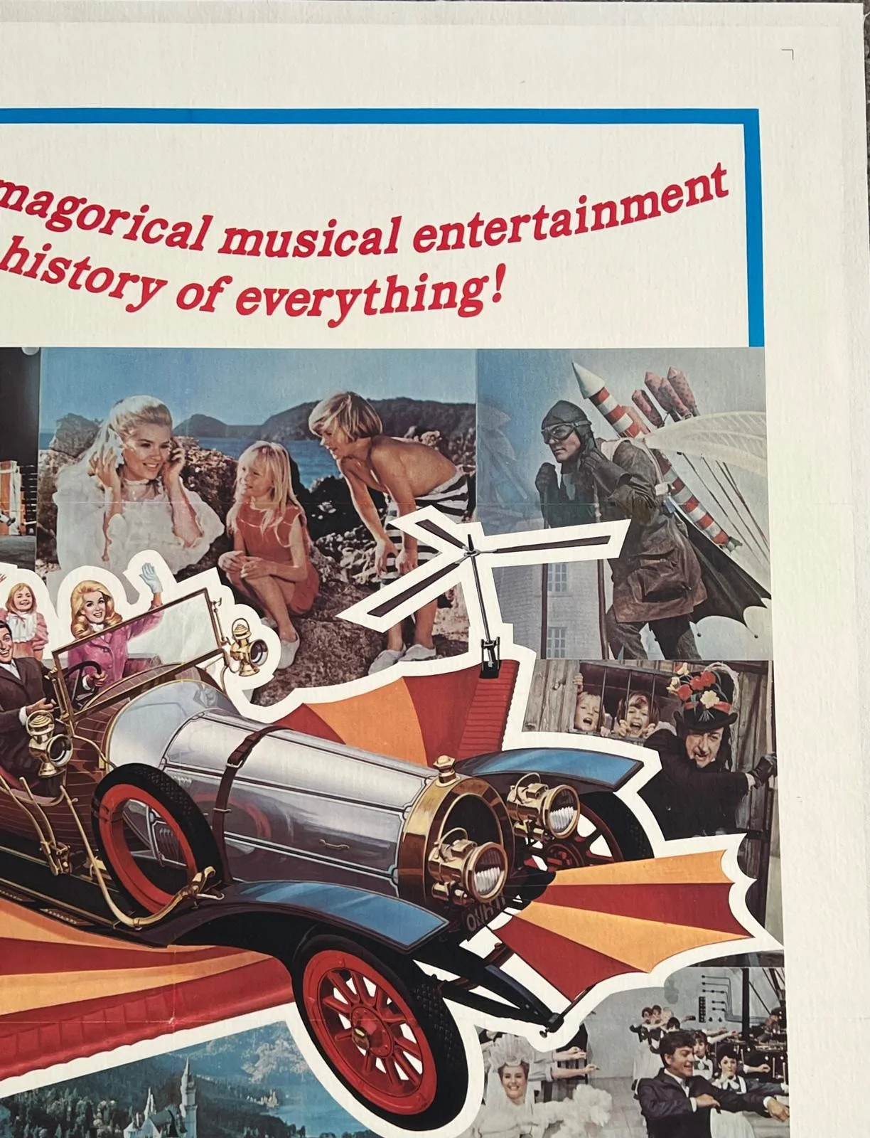 Chitty Chitty Bang Bang Original US 1 Sheet Film Poster LINEN BACKED 1969, image 2