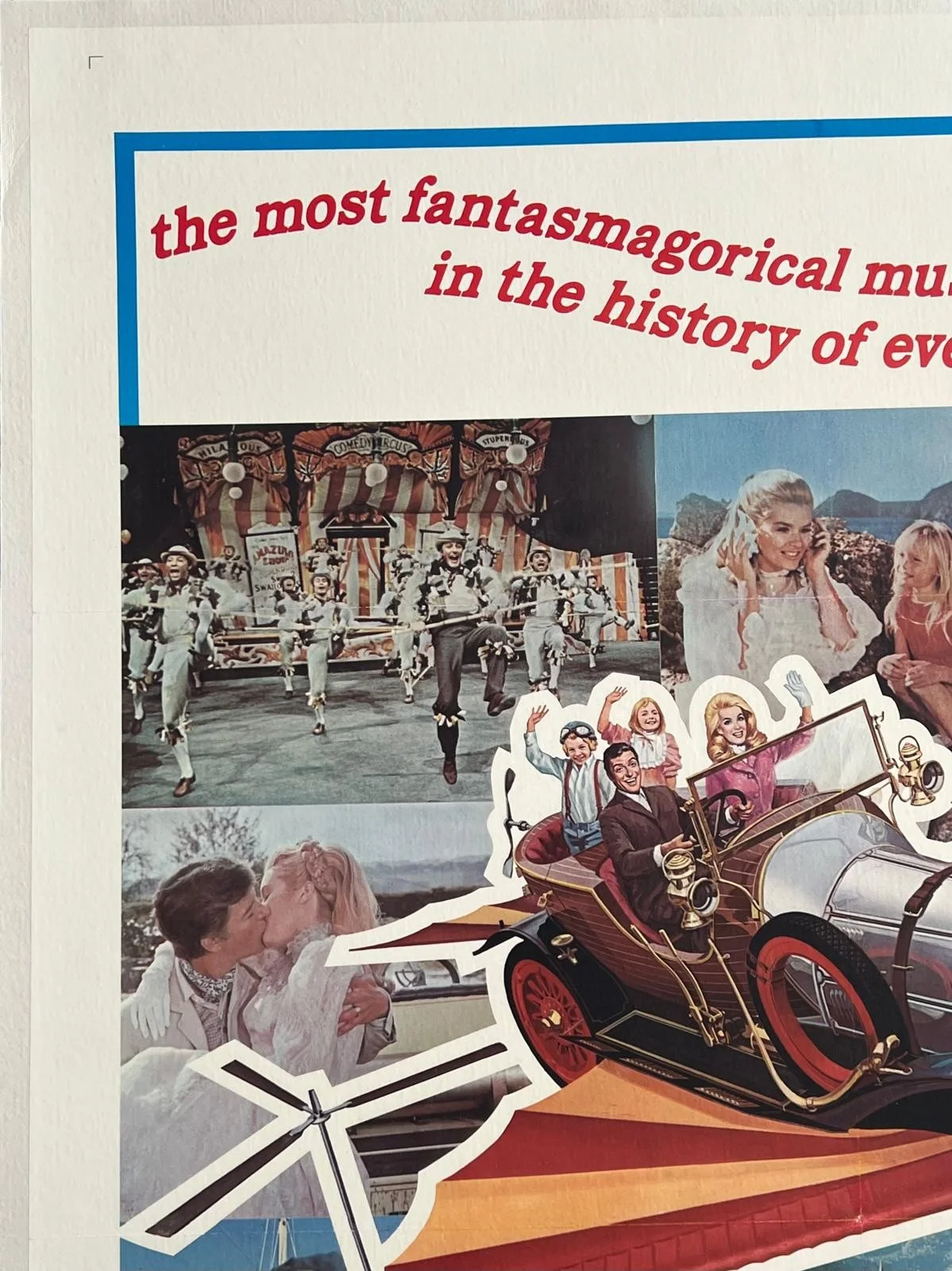Chitty Chitty Bang Bang Original US 1 Sheet Film Poster LINEN BACKED 1969, image 3