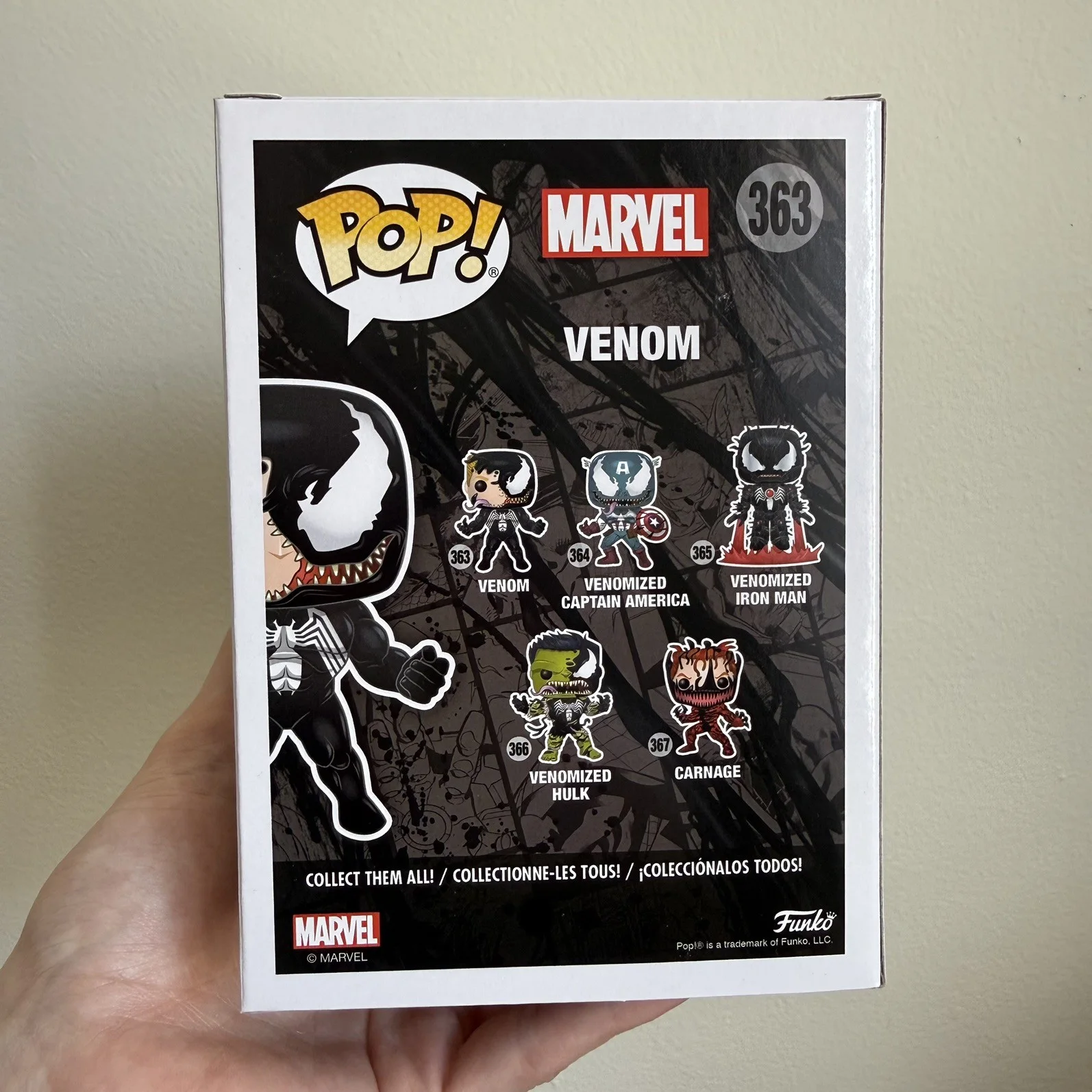 Tom Hardy — Tom Hardy Signed Venom Funko Pop #363 Eddie Brock Marvel BAS, image 4