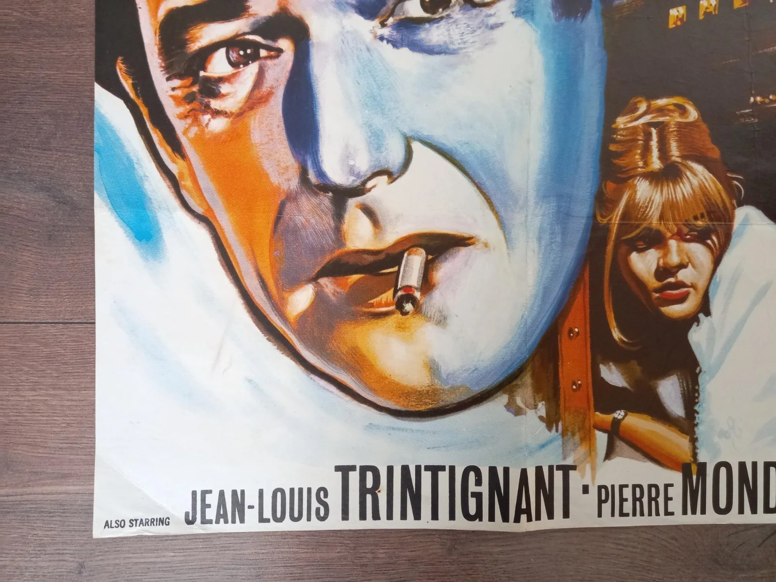 THE SLEEPING CAR MURDER 1965 BRITISH QUAD POSTER SIMONE SIGNORET YVES MONTAND, изображение 2