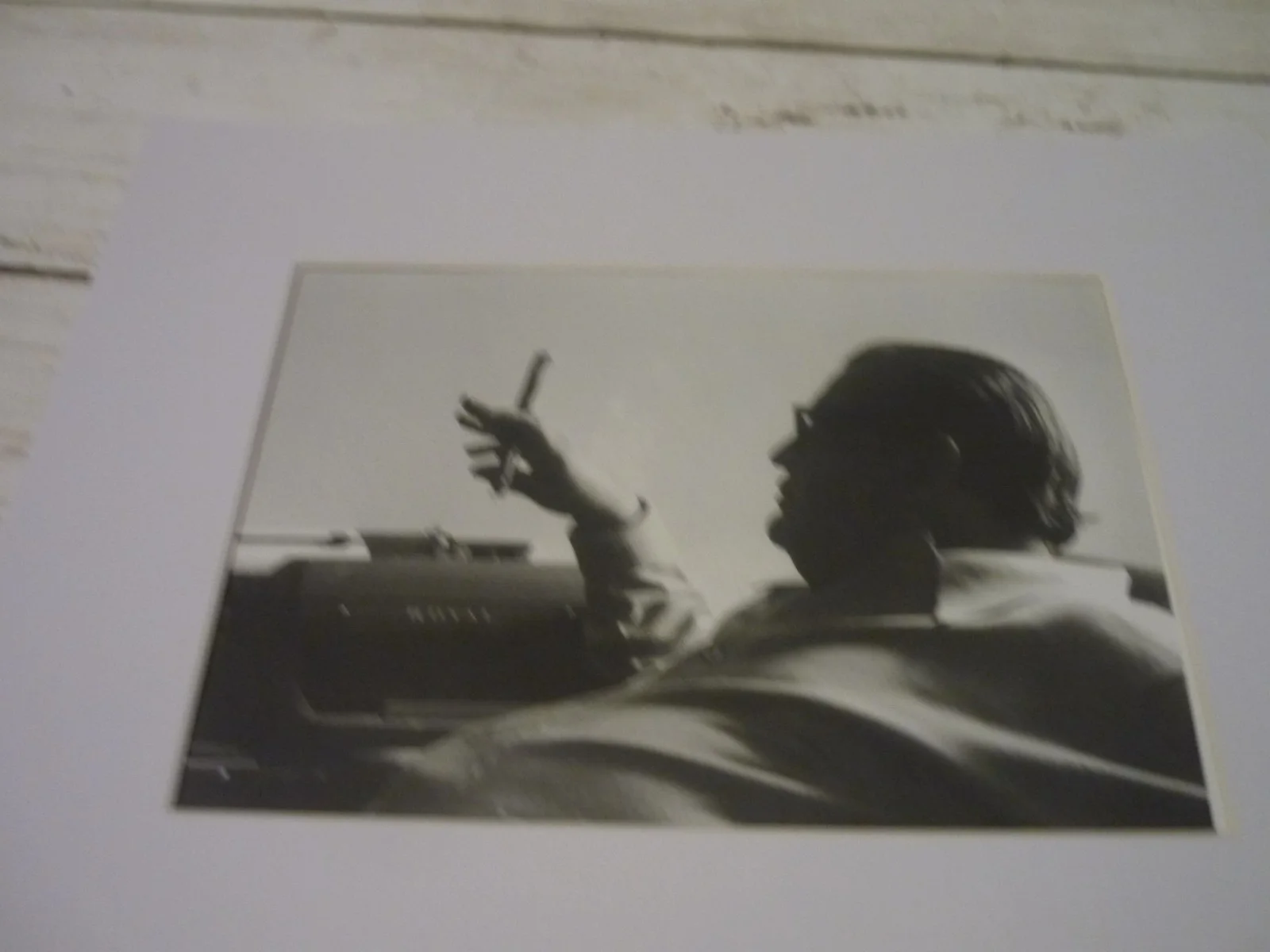 10x8 framed Godfather corleone mario puzo at the typewriter he wrote the book, image 2