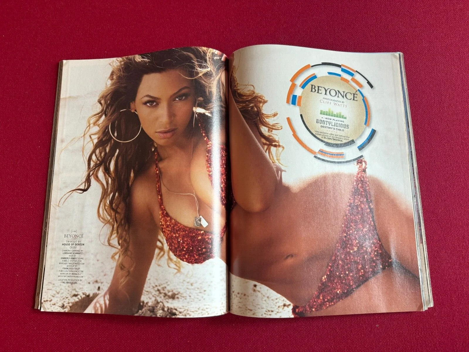 2007, Beyonce, "Sports Illustrated" (No Label) (Early Cover) Vintage, изображение 2