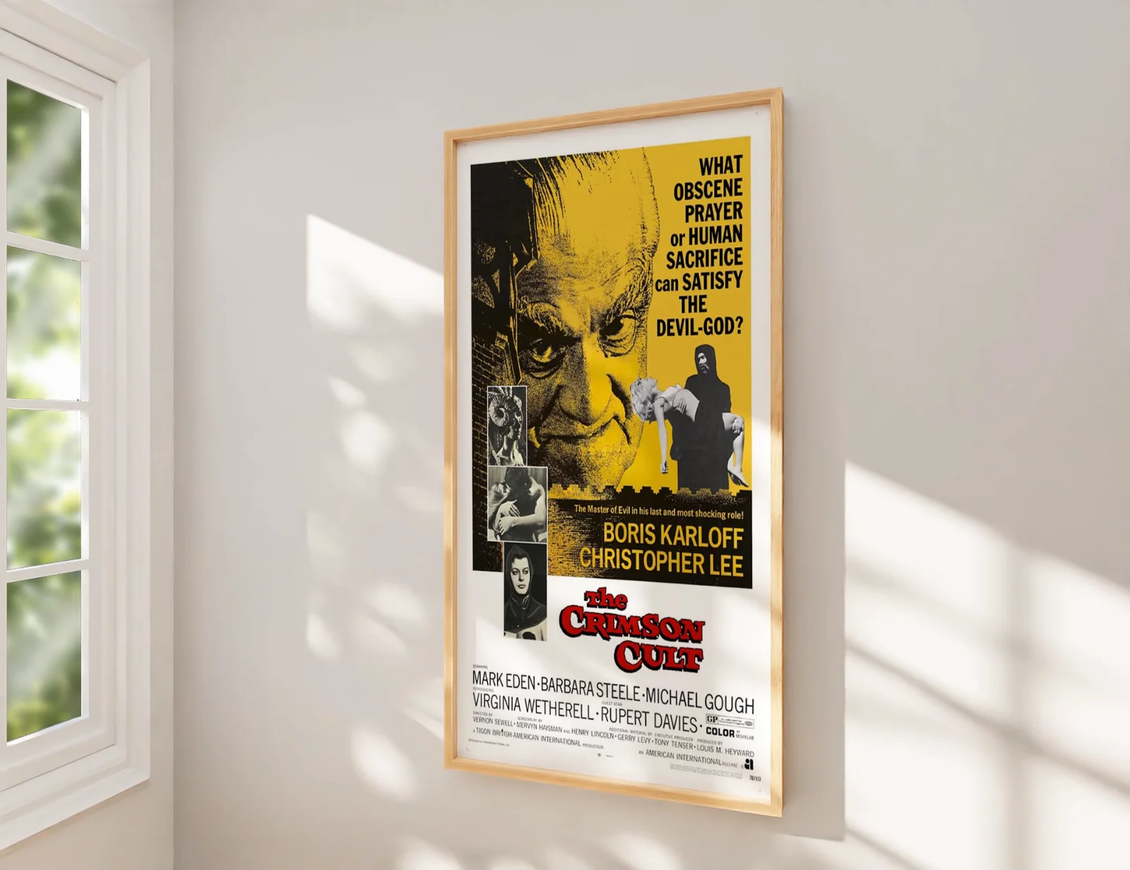 The Crimson Cult 1968 Horror Film Restored 27.2" x 41" US One Sheet, изображение 2