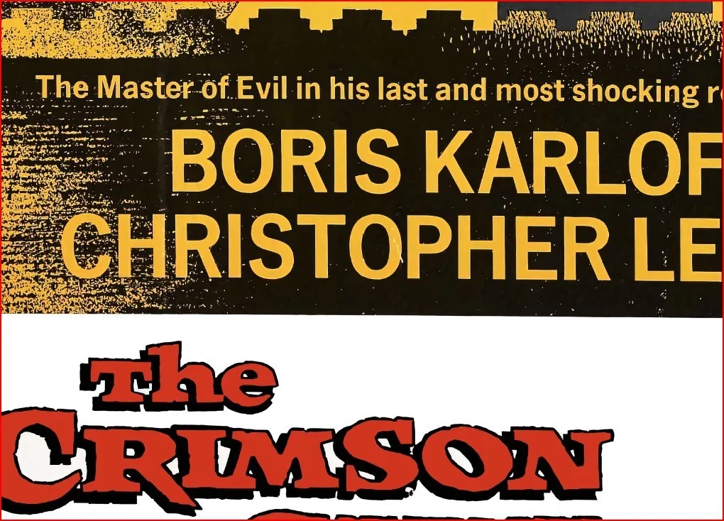 The Crimson Cult 1968 Horror Film Restored 27.2" x 41" US One Sheet, изображение 5