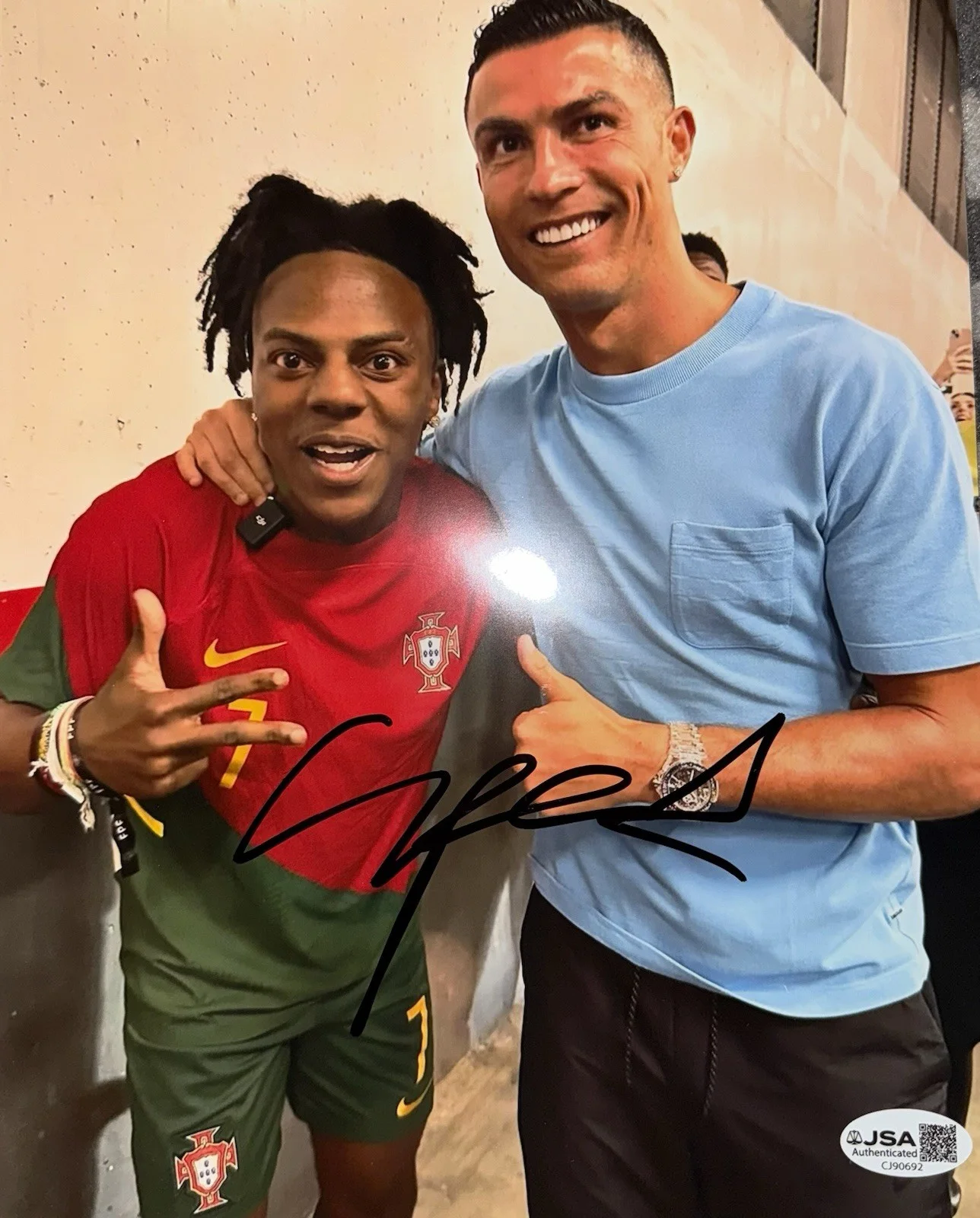 IShowSpeed — ISHOWSPEED SIGNED AUTOGRAPHED 8X10 PHOTO PICTURE YOUTUBER SPEED JSA COA RONALDO