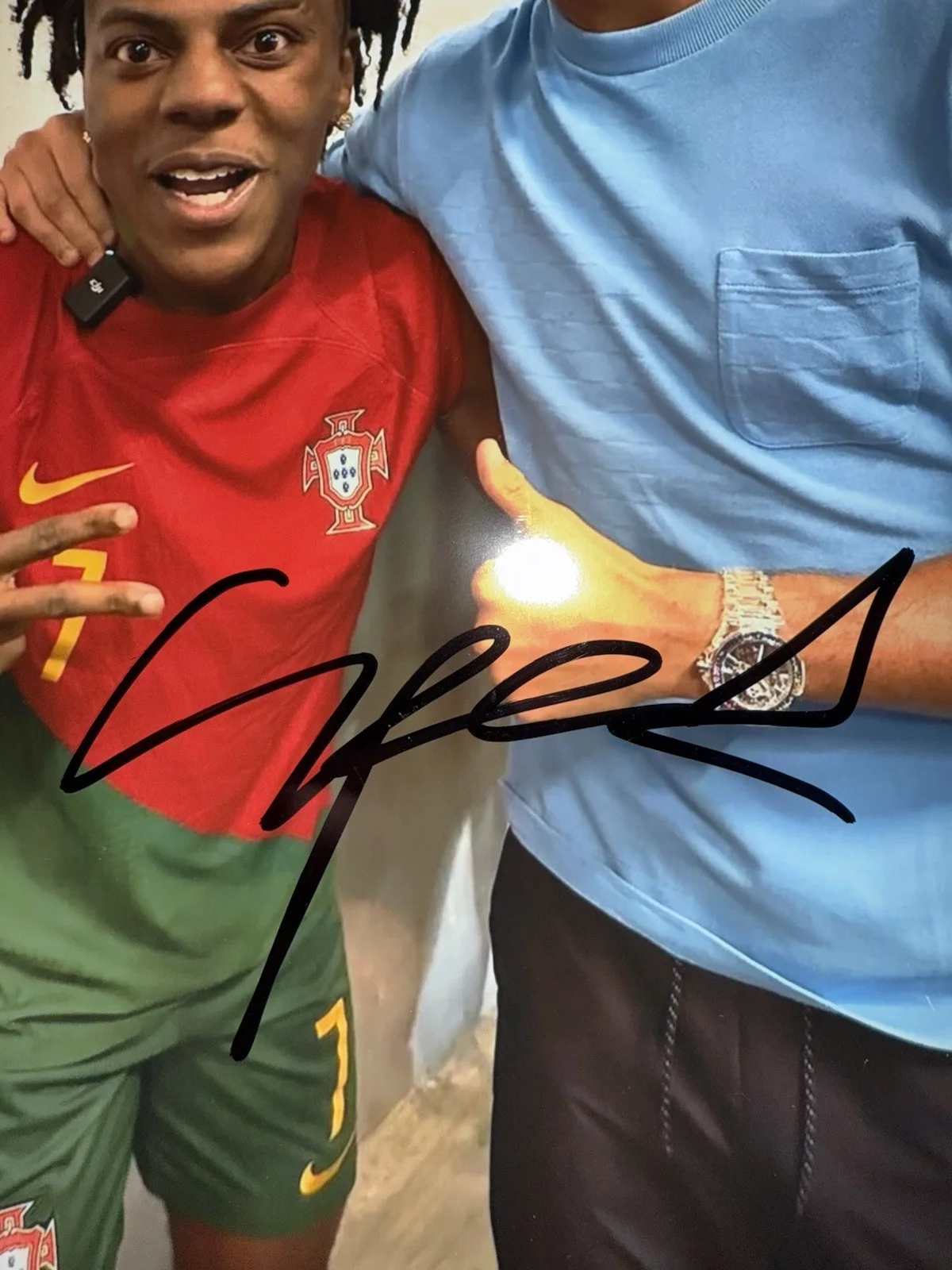 IShowSpeed — ISHOWSPEED SIGNED AUTOGRAPHED 8X10 PHOTO PICTURE YOUTUBER SPEED JSA COA RONALDO, изображение 2