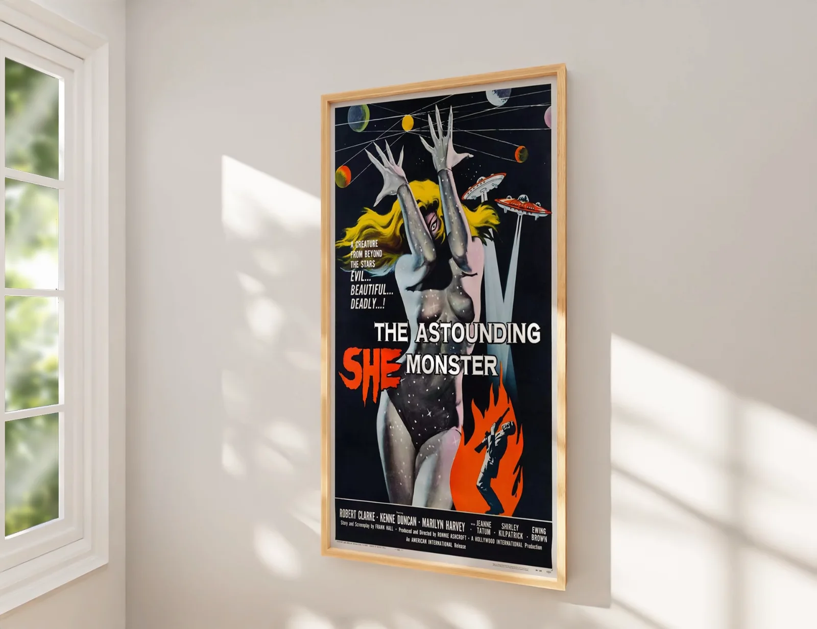 The Astounding She Monster 1958 Sci-Fi Film Restored 27.2" x 41" US One Sheet, image 2
