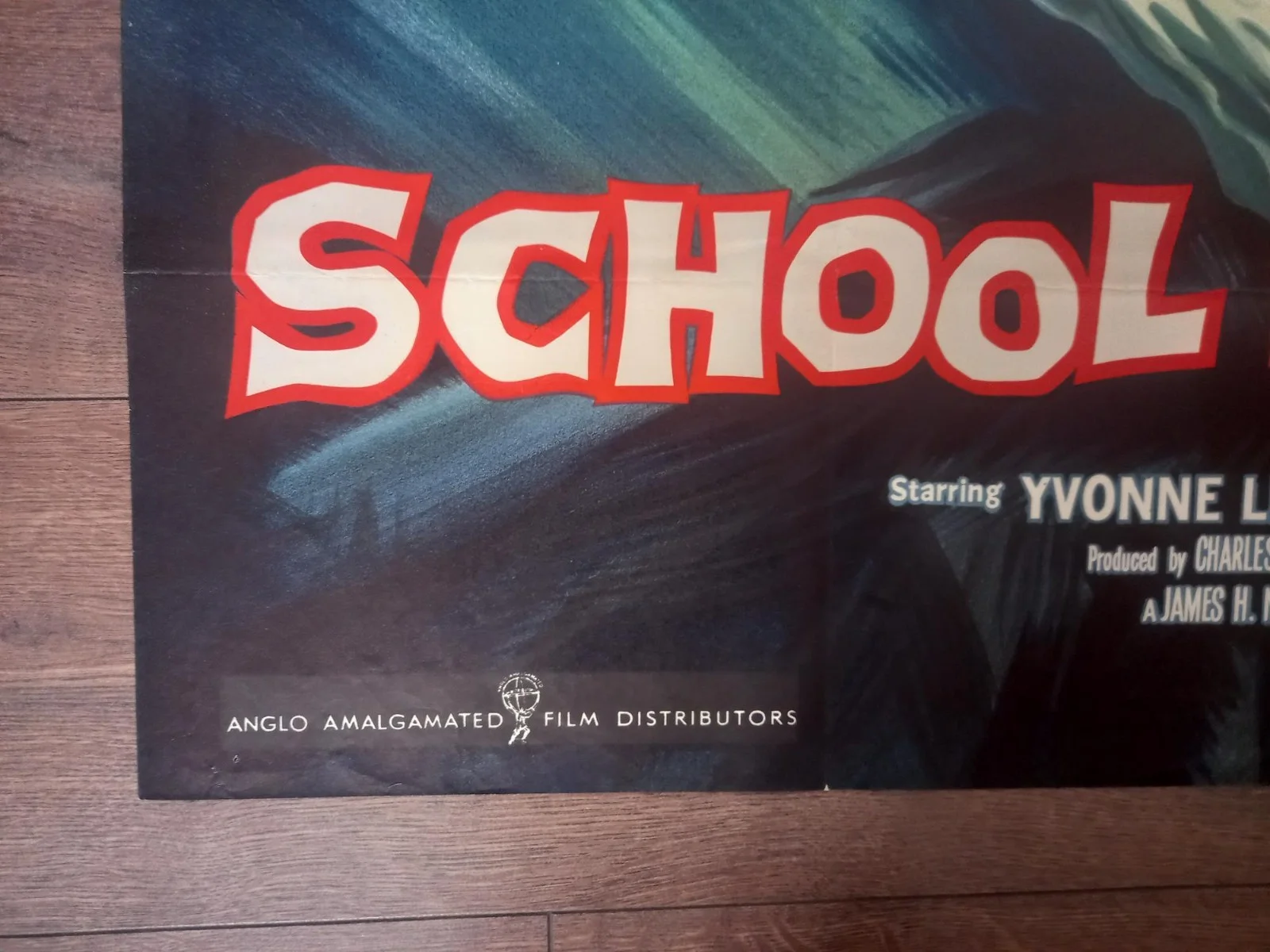 SCHOOL FOR VIOLENCE 1958 BRITISH QUAD POSTER YVONNE LIME BRETT HALSEY JANA LUND, изображение 2