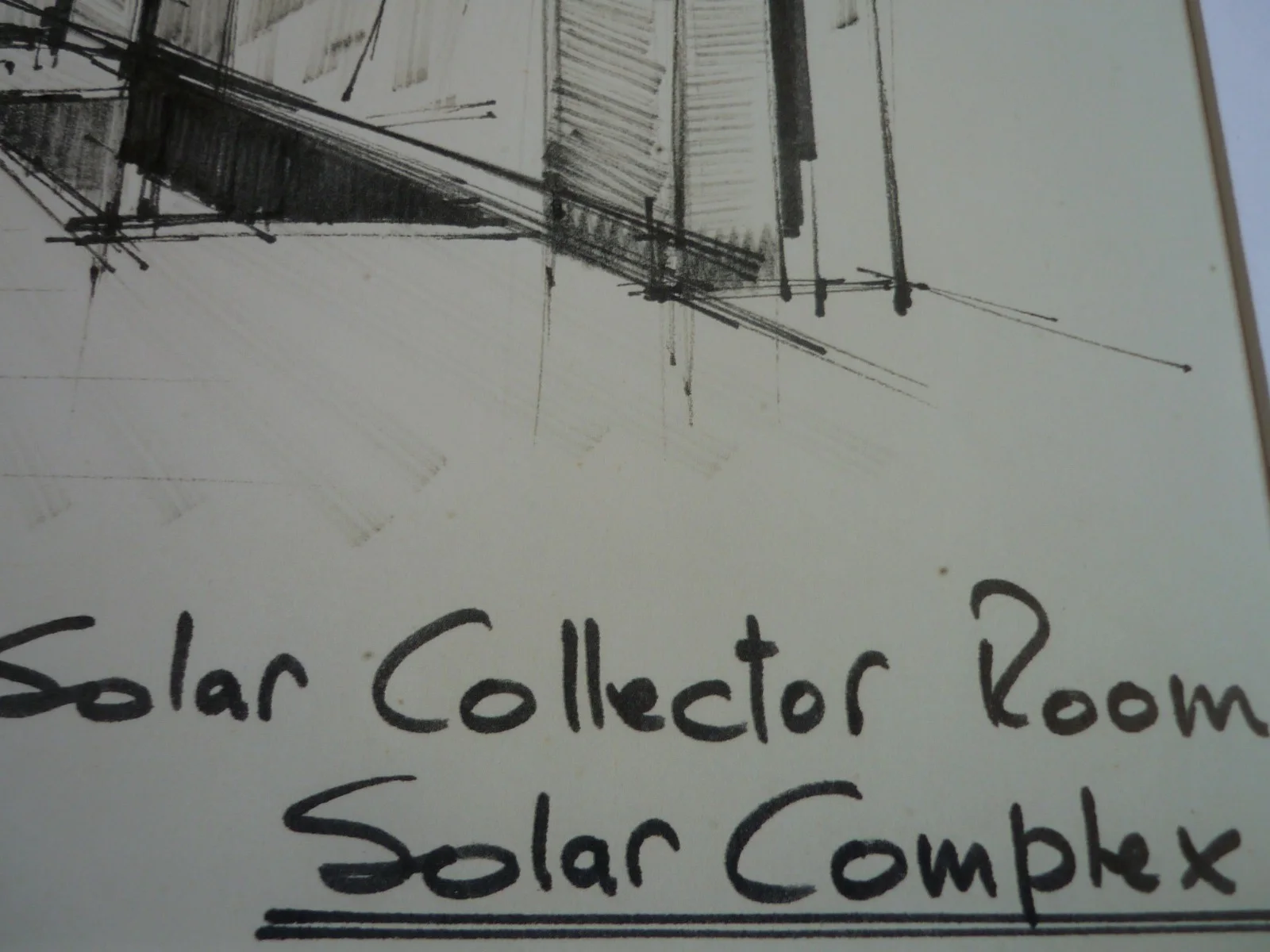 14x11 mounted 007 james bond man with golden gun sketch solar room complex #2, image 2