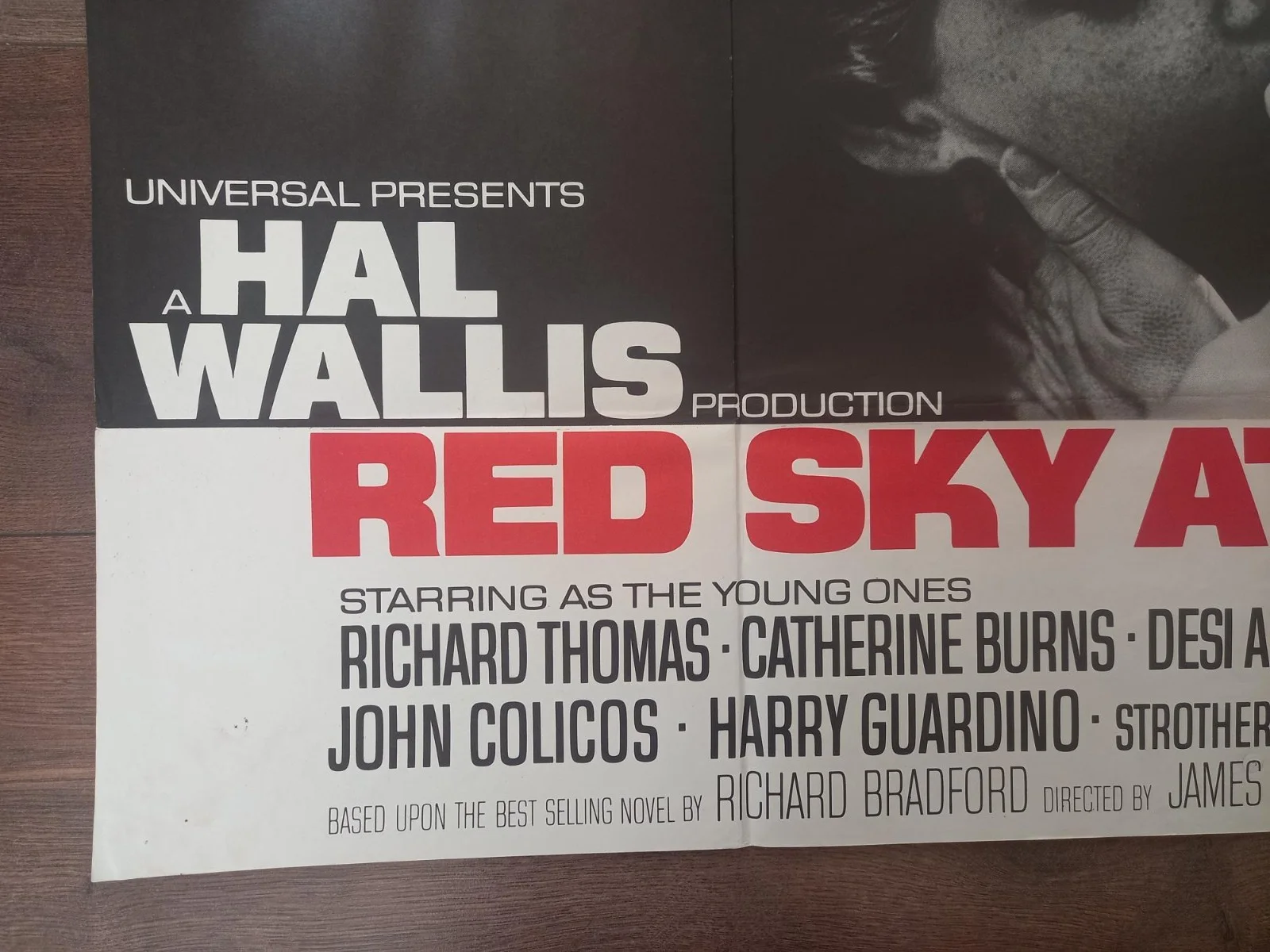 RED SKY AT MORNING 1971 BRITISH QUAD POSTER RICHARD THOMAS RICHARD CRENNA, изображение 2