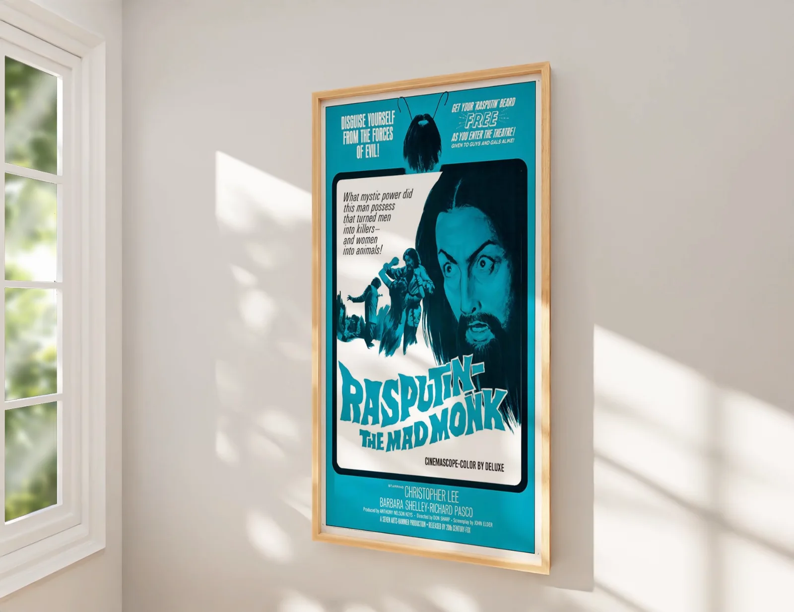 Rasputin - The Mad Monk 1966 Hammer Horror Restored 27.2" x 41" US One Sheet, изображение 2