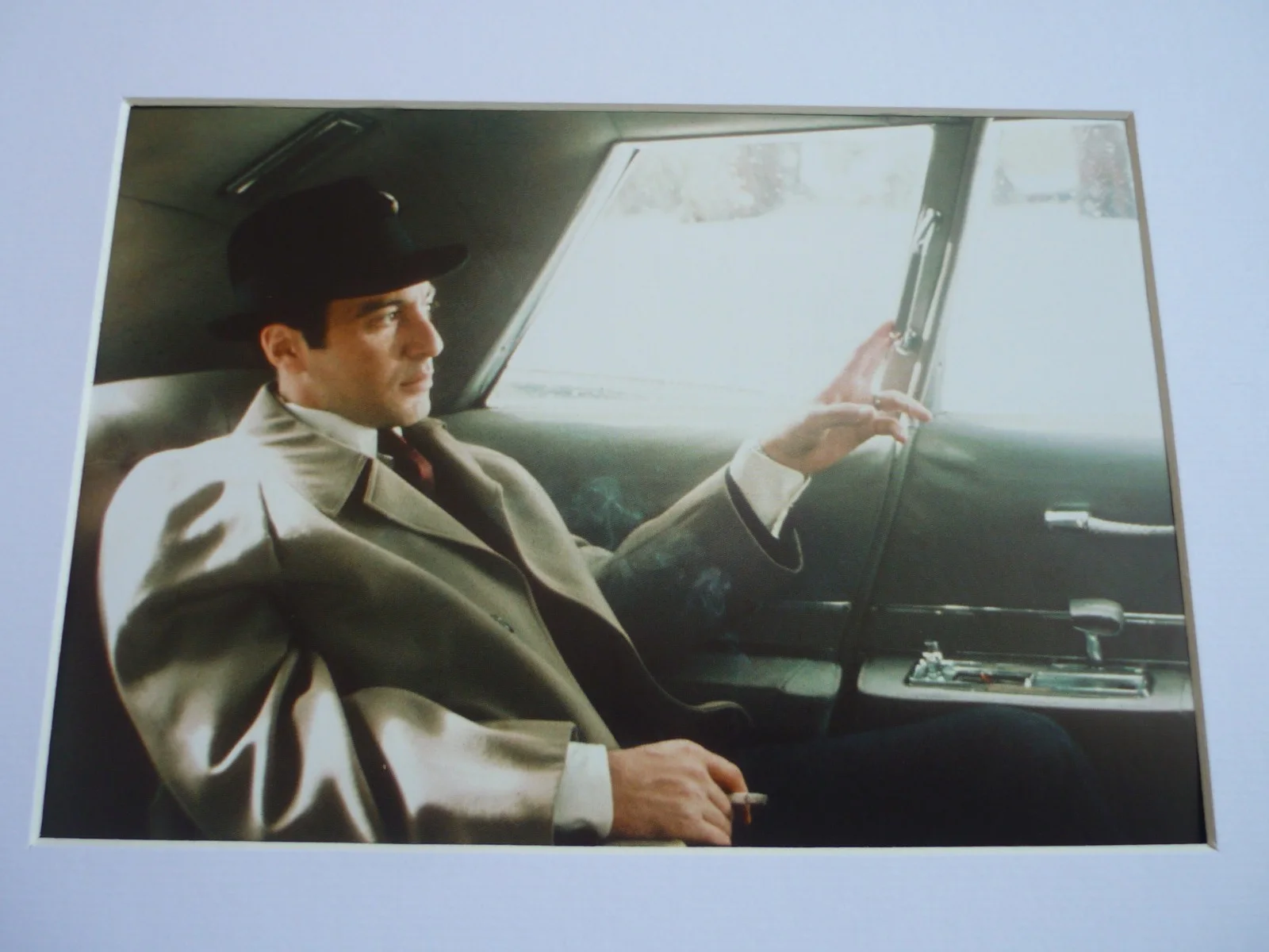 10x8 Framed Godfather corleone Al Pacino Michael becomes the don in car, изображение 2