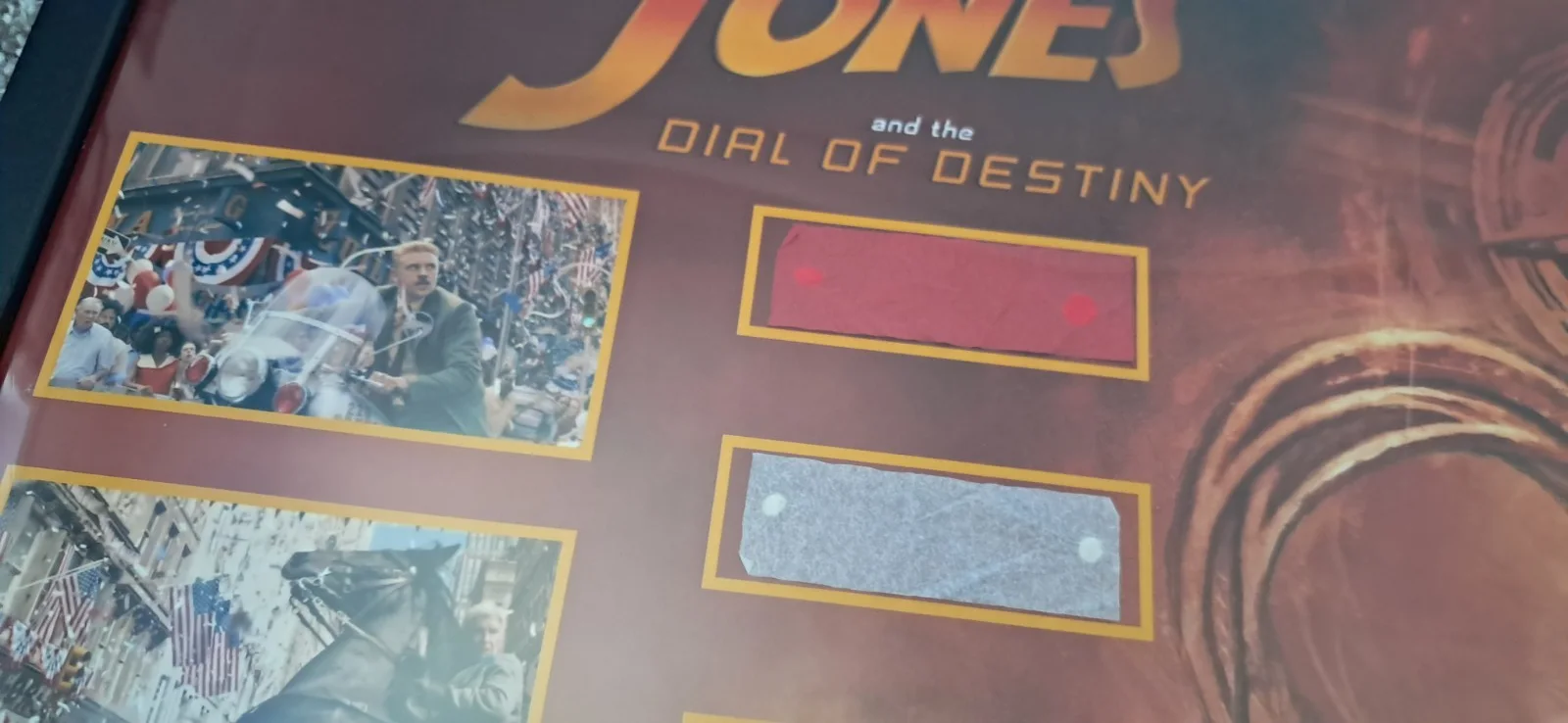 Indiana Jones & the Dial of Destiny -Production Used Ticker Tape Prop-A3 Display, изображение 4