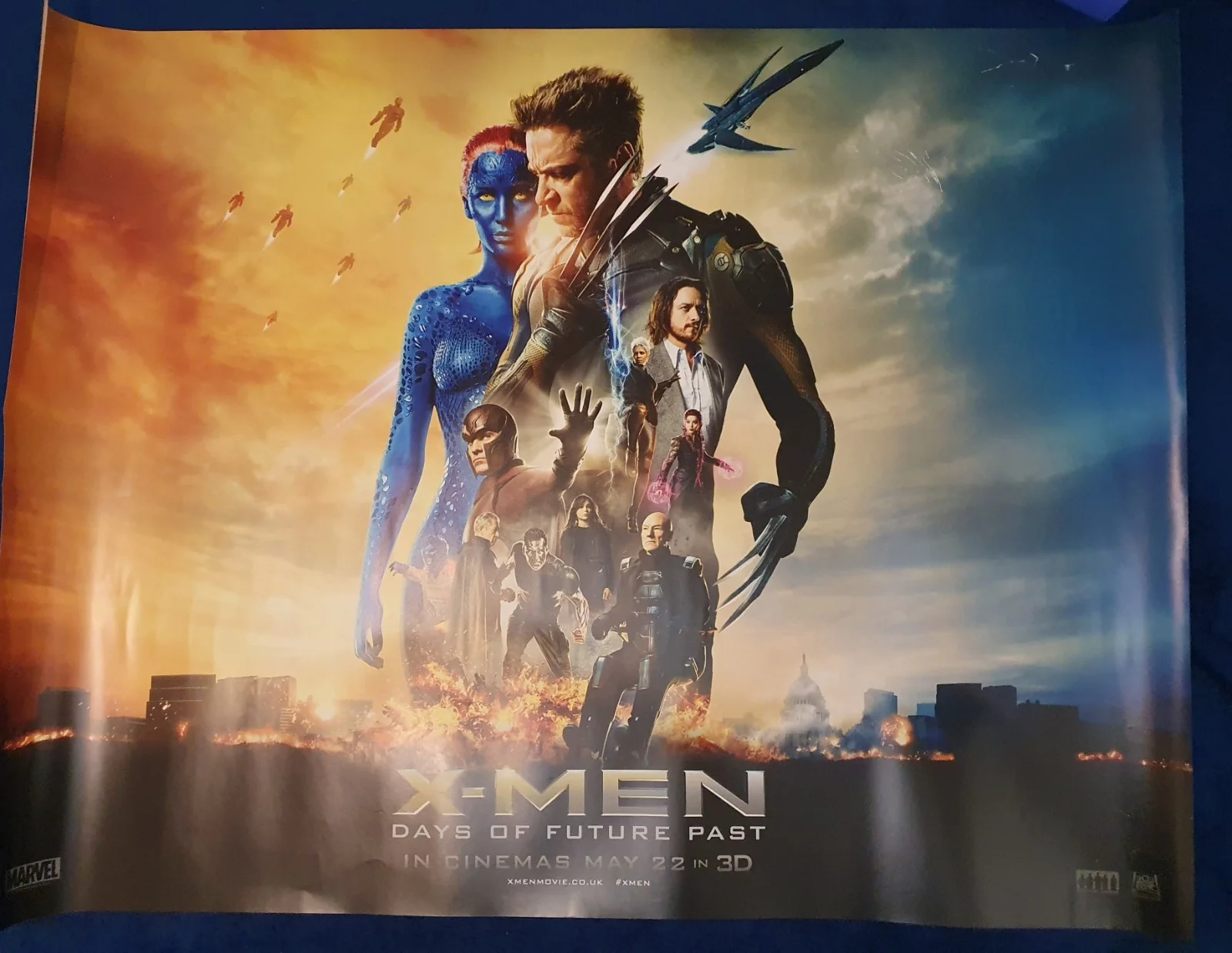 X-Men: Days of Future Past Original UK Quad Poster, image 2