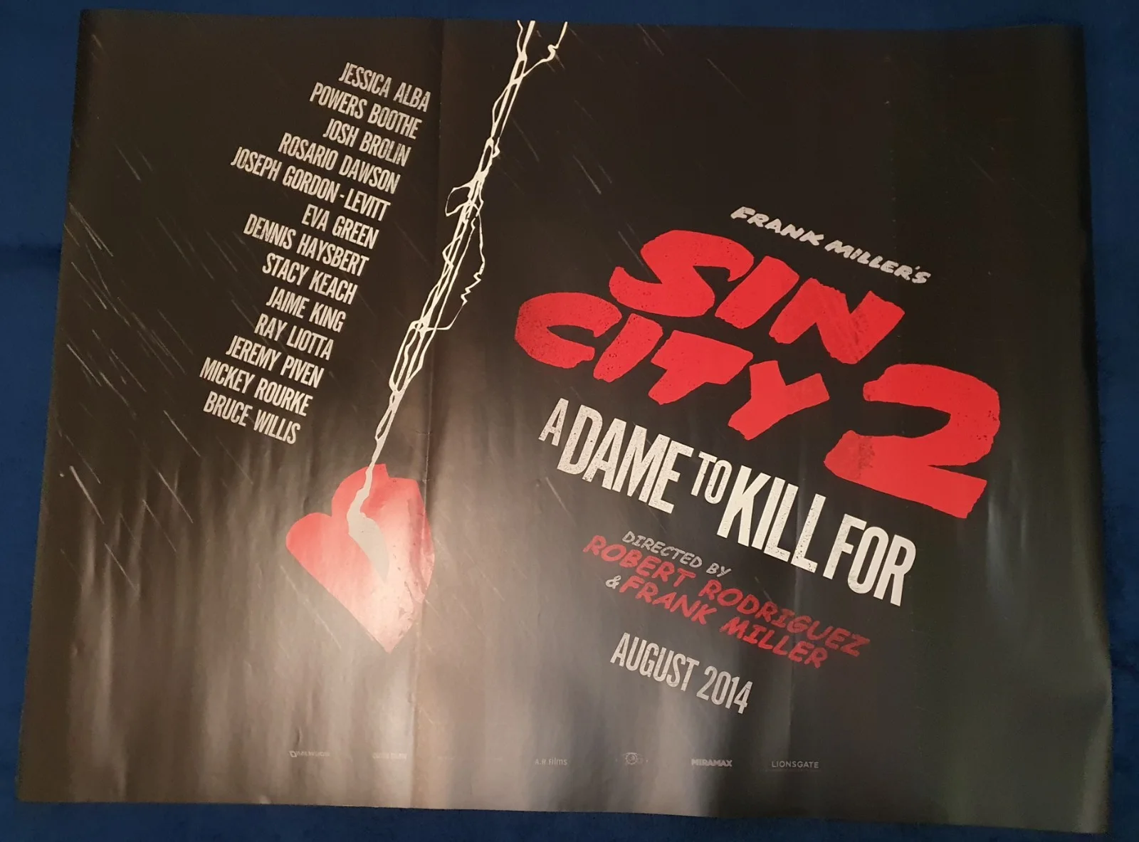 Sin City 2: A Dame to Kill For Original UK Quad Poster, изображение 2