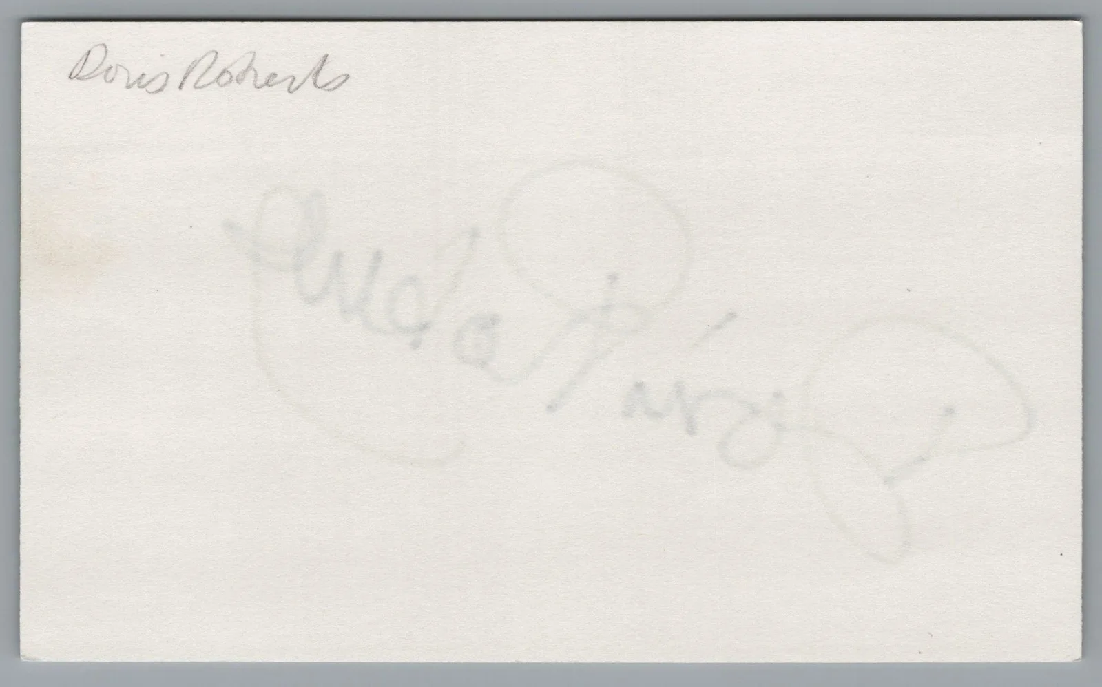Doris Roberts — Doris Roberts Signed 3x5 Index Card Everybody Love Raymond Autographed, изображение 2