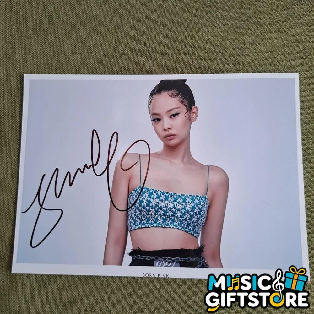 Blackpink ROSE JENNIE JISOO LISA PHOTO 4*6 AUTOGRAPHED SIGNED K-POP 2023 #MUGS, изображение 3