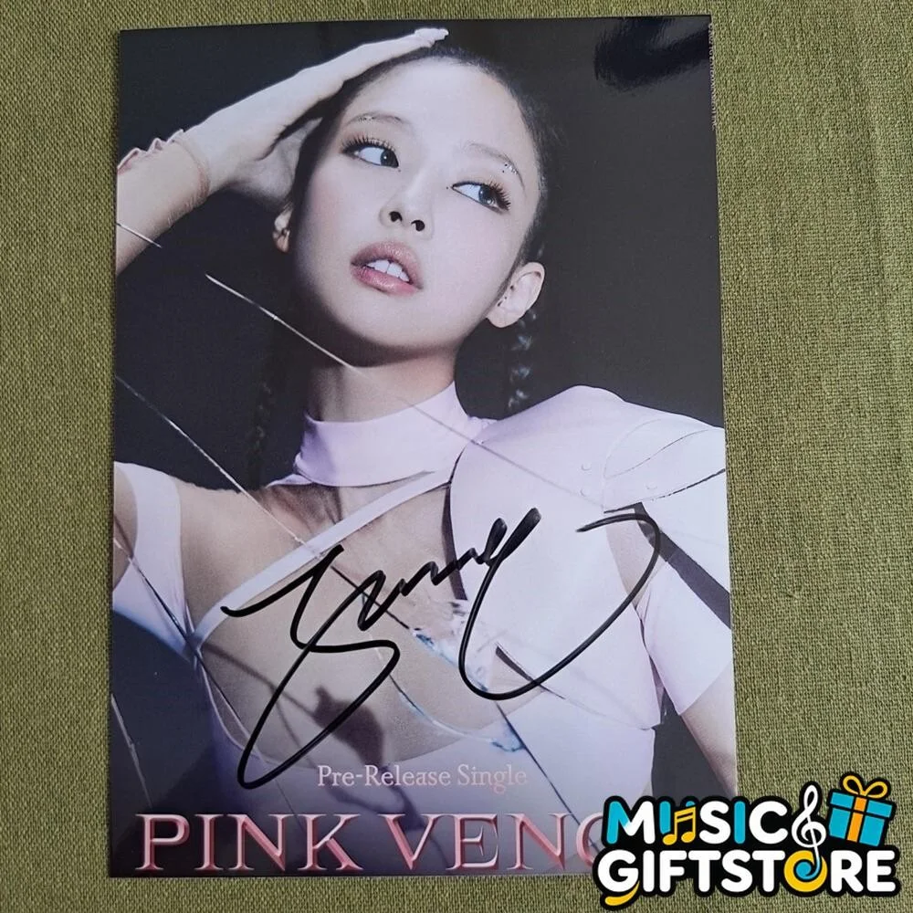 Blackpink ROSE JENNIE JISOO LISA PINK VENOM PHOTO 4*6 AUTOGRAPHED K-POP #MUGS, изображение 3