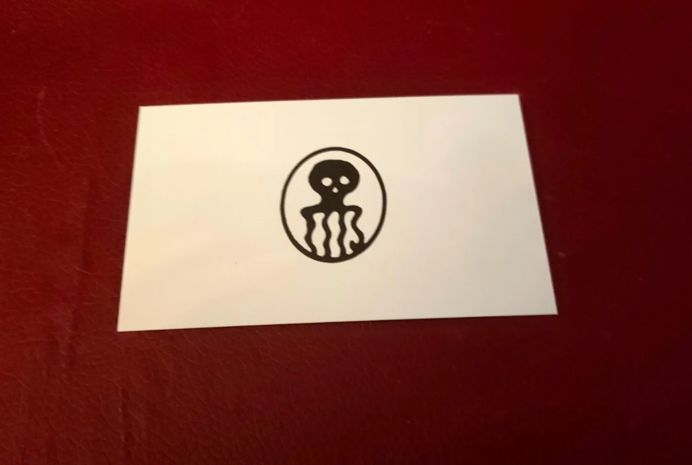 PROP - James Bond - Classic 1960s SPECTRE Logo Double Sided Cards x2 007, image 2