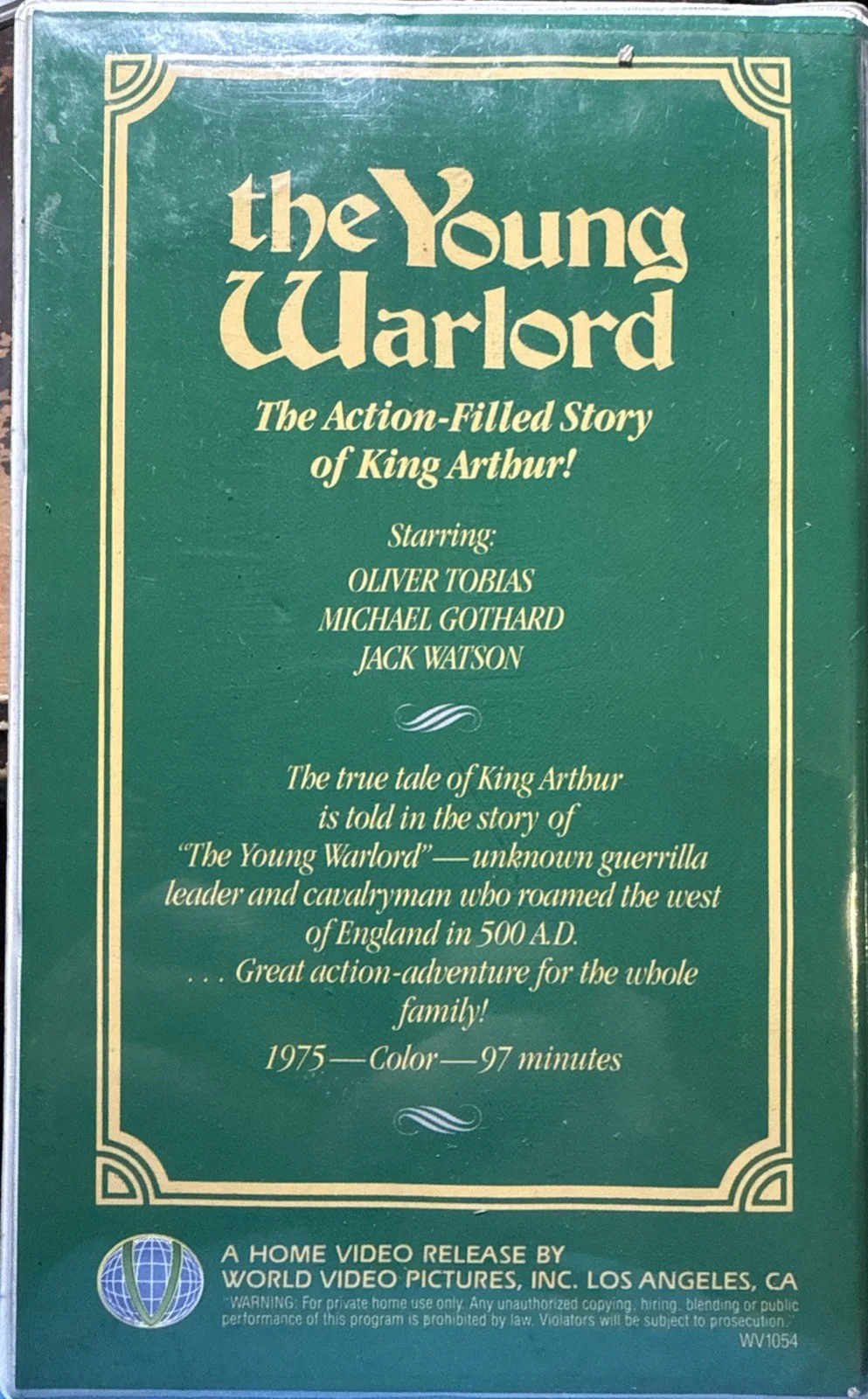 The Young Warlord King Arthur Story VHS Collectable Video Movie Olivier Tobias, изображение 2