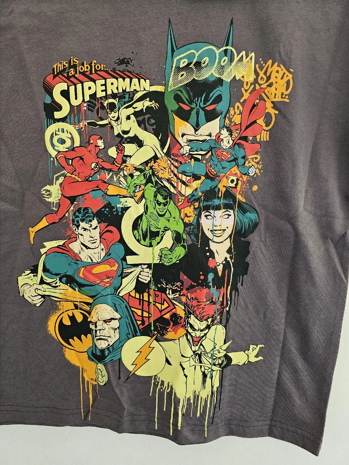 New Tagged DC Spiderman -Graphic T-Shirt - Navy - Size 10, изображение 2