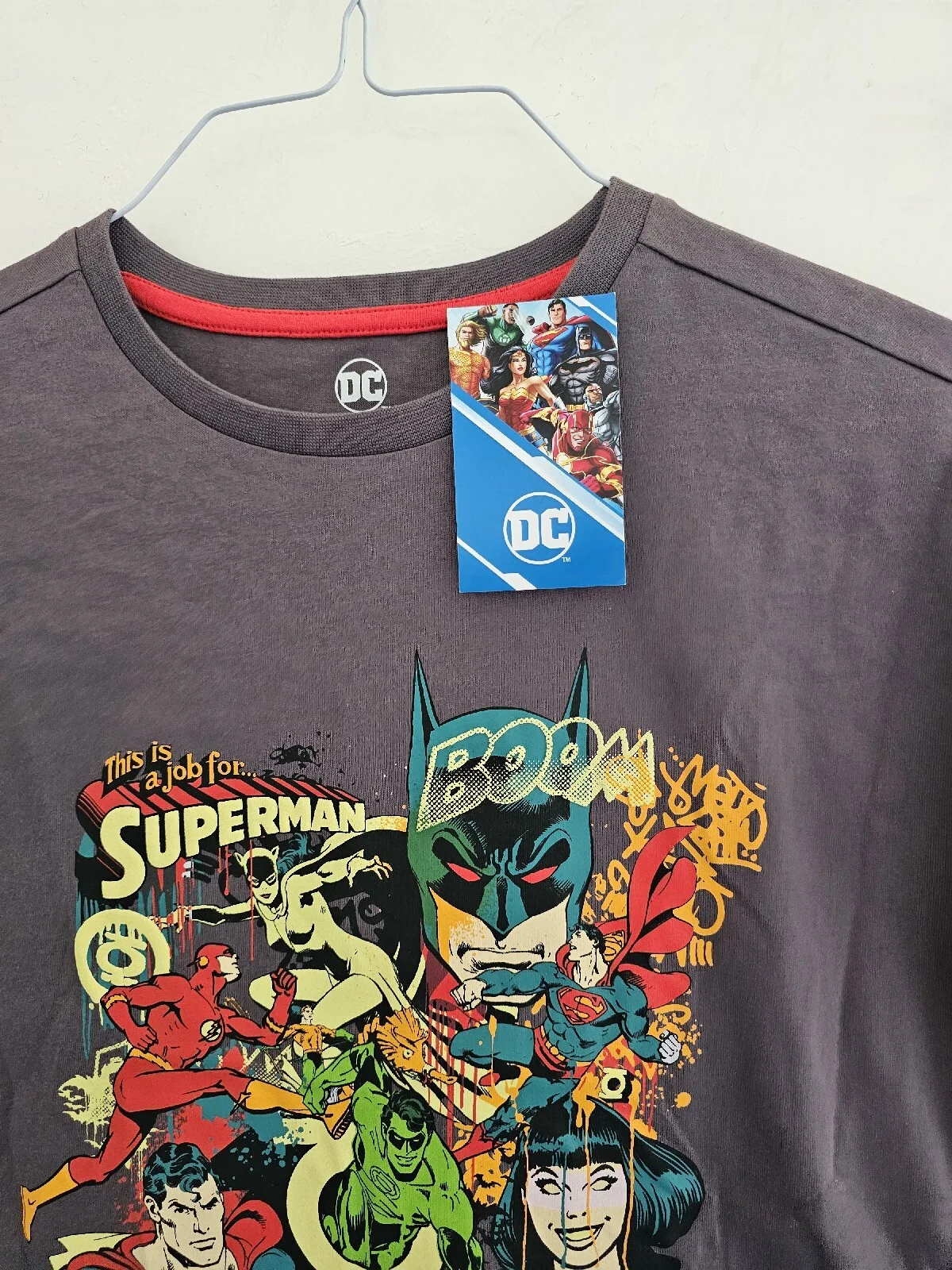 New Tagged DC Spiderman -Graphic T-Shirt - Navy - Size 10, изображение 3