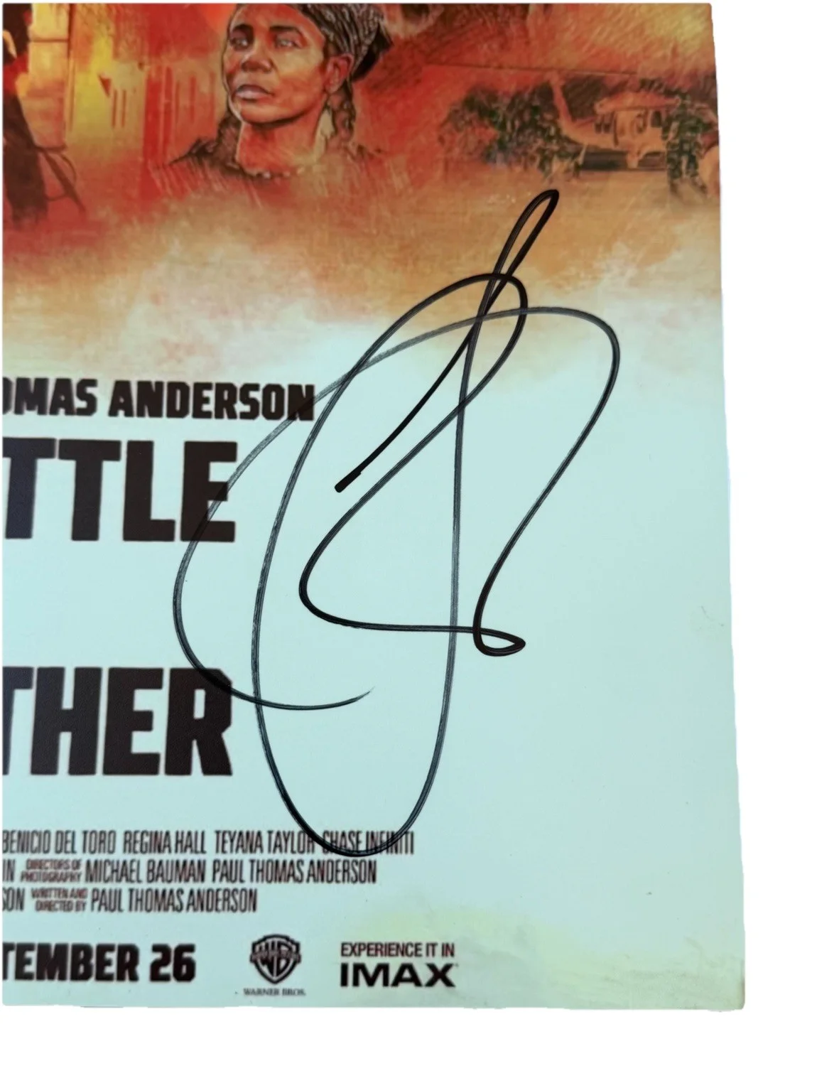 Teyana Taylor, Chase Infiniti — Teyana Taylor & Chase Infiniti Signed 12x18 Poster One Battle After Another PSA, изображение 3
