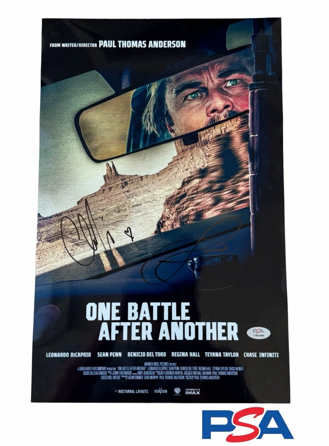 Teyana Taylor, Chase Infiniti — Teyana Taylor & Chase Infiniti Signed 11x17 Poster One Battle After Another PSA